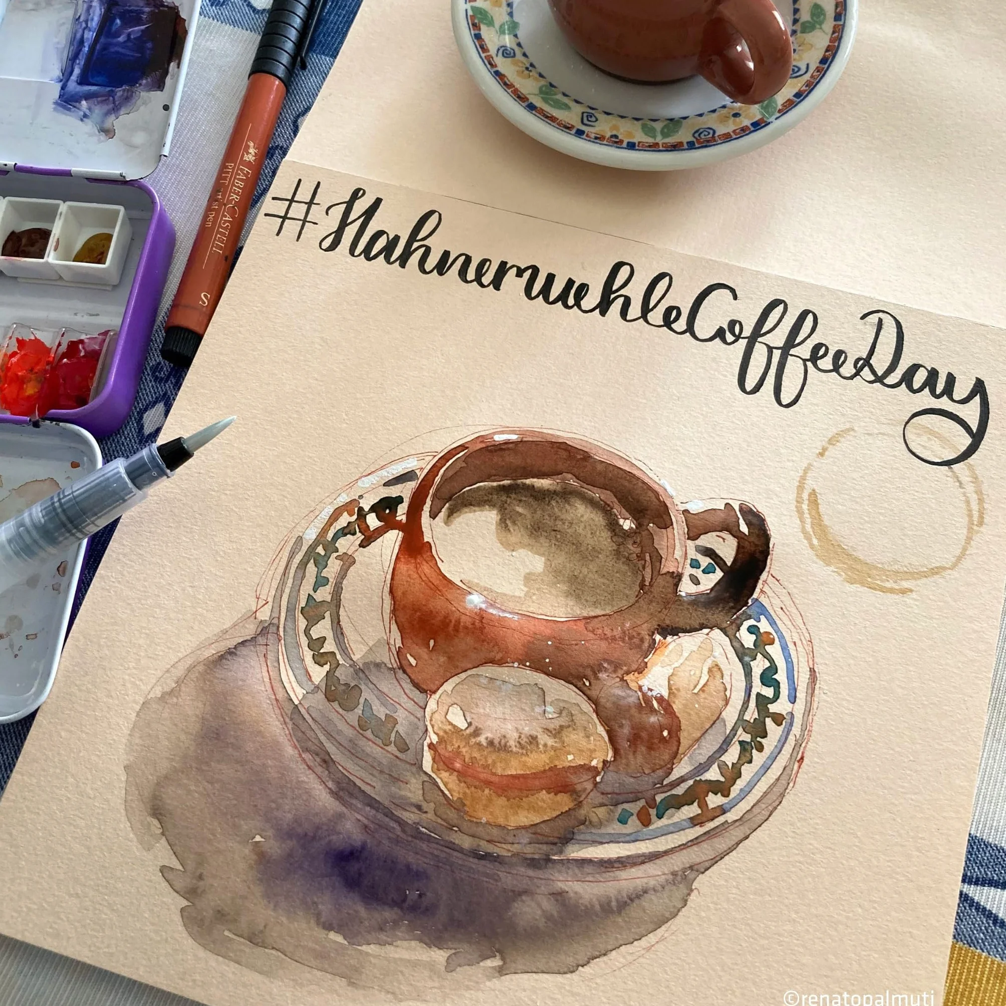 Hahnemühle Toned Watercolour Block Beige 20 x 20 cm, 200 g/m², 20 arkuszy
