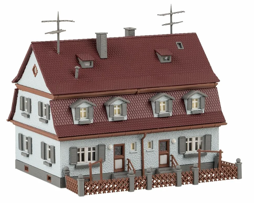 FALLER 232162 - Dom dwuosobowy - ślad: N - Budynek dla modeli kolejek - Skala: 1:160