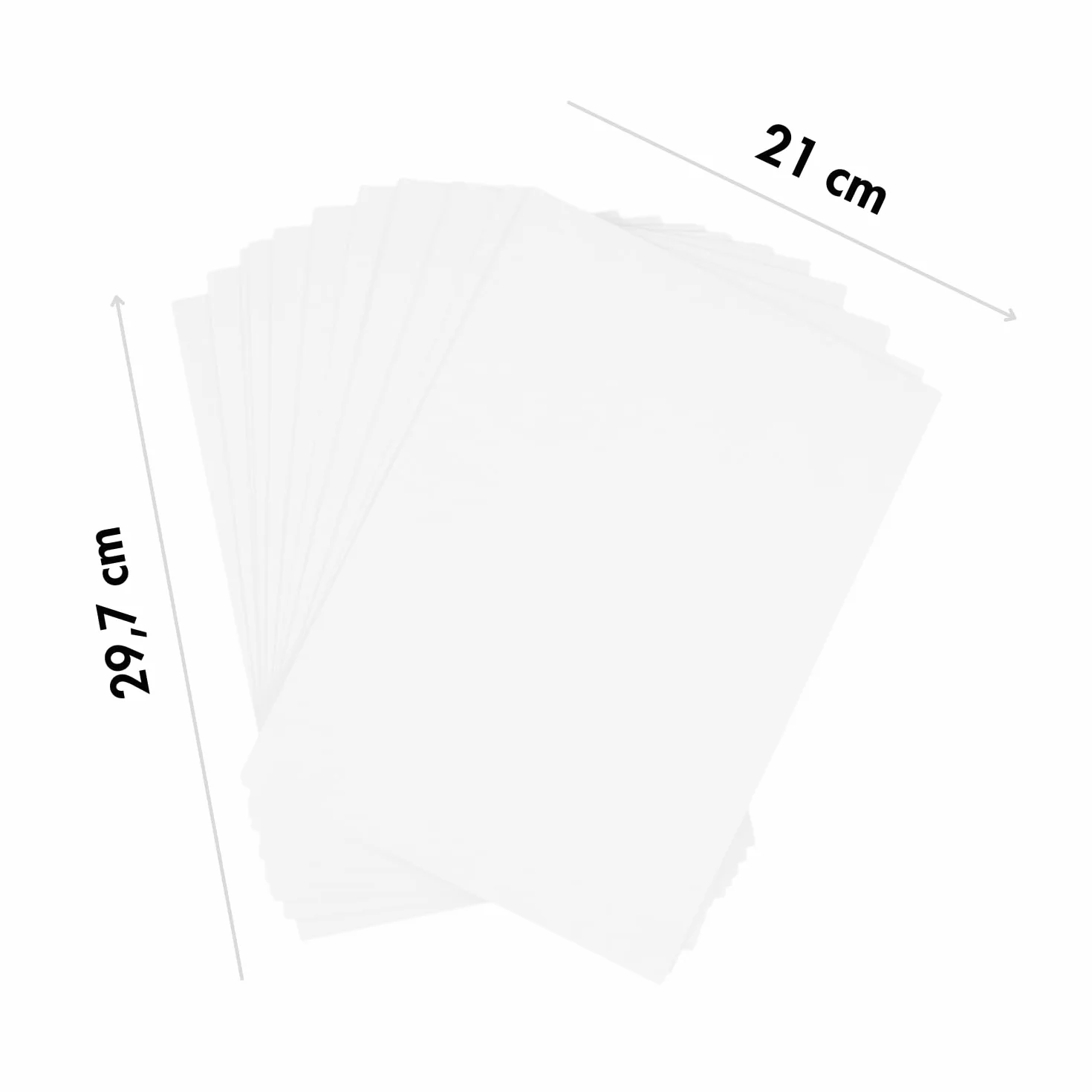 Dohe - Biały karton A4 (50 szt.) - Rozmiar 21x29,7 cm, Grubość 180 g/m², Rękodzieło, Drukarstwo i Artykuły szkolne