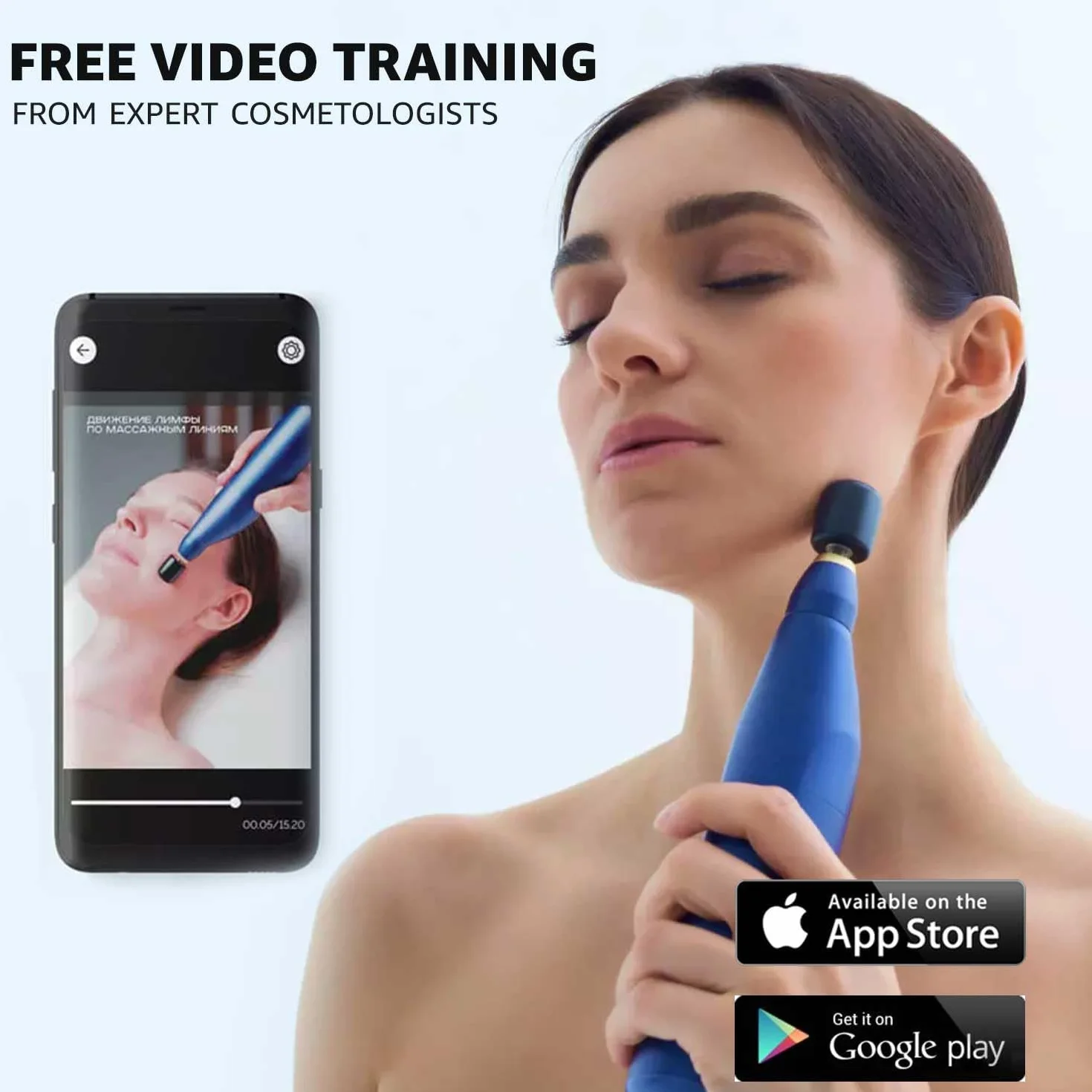 GESS FaceActive Professional BMS Biomechaniczny masażer do twarzy – przeciwstarzeniowy, ujędrniający skórę i redukujący zmarszczki, głęboki masażer do twarzy z bezpłatnym samouczkiem wideo od eksperta