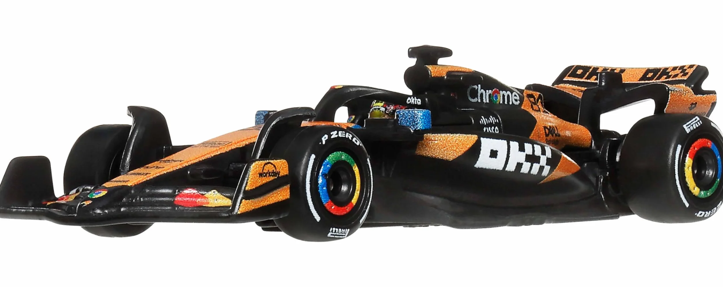 Hot Wheels Formula 1 McLaren Oscar Piastri #81, premium kolekcjonerski samochód wyścigowy die-cast w skali 1:64, opony Real Riders oraz metalowa karoseria i podwozie, JKD81