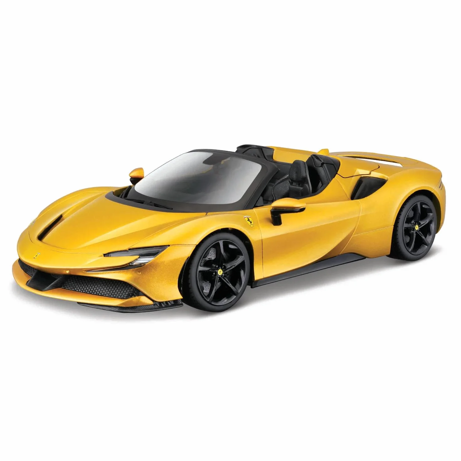 Burago- May Cheong GROUP-BBURAGO-1/18 Ferrari-SF 90 Spider-Gold-Pojazd dziecięcy od 3 lat-16016, 16016