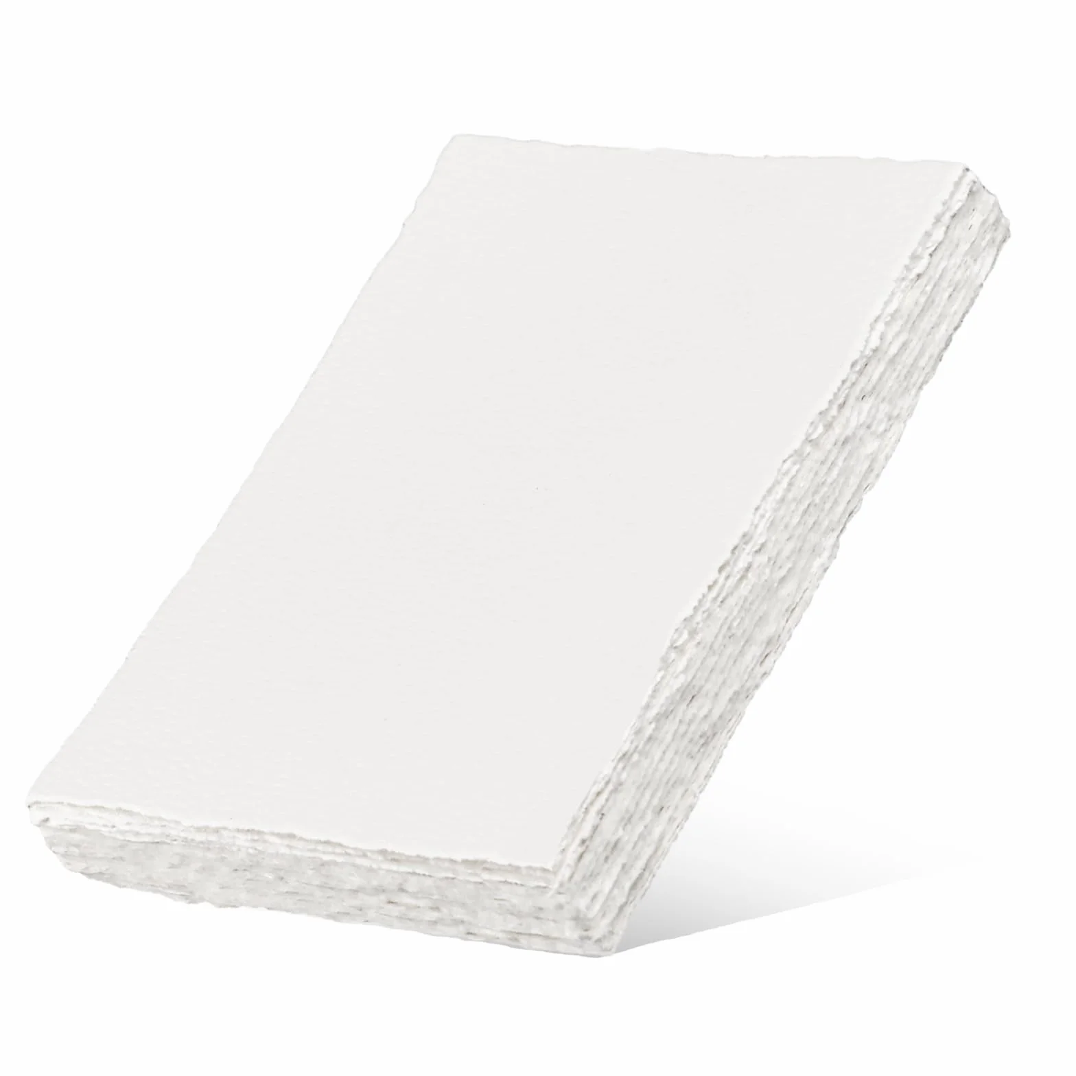 20 sztuk bawełnianego papieru akwarelowego, 15 x 10 cm z krawędzią, szorstki teksturowany 300 g/m², luzem, do pisania, kaligrafii, zaproszeń i rękodzieła (biały)