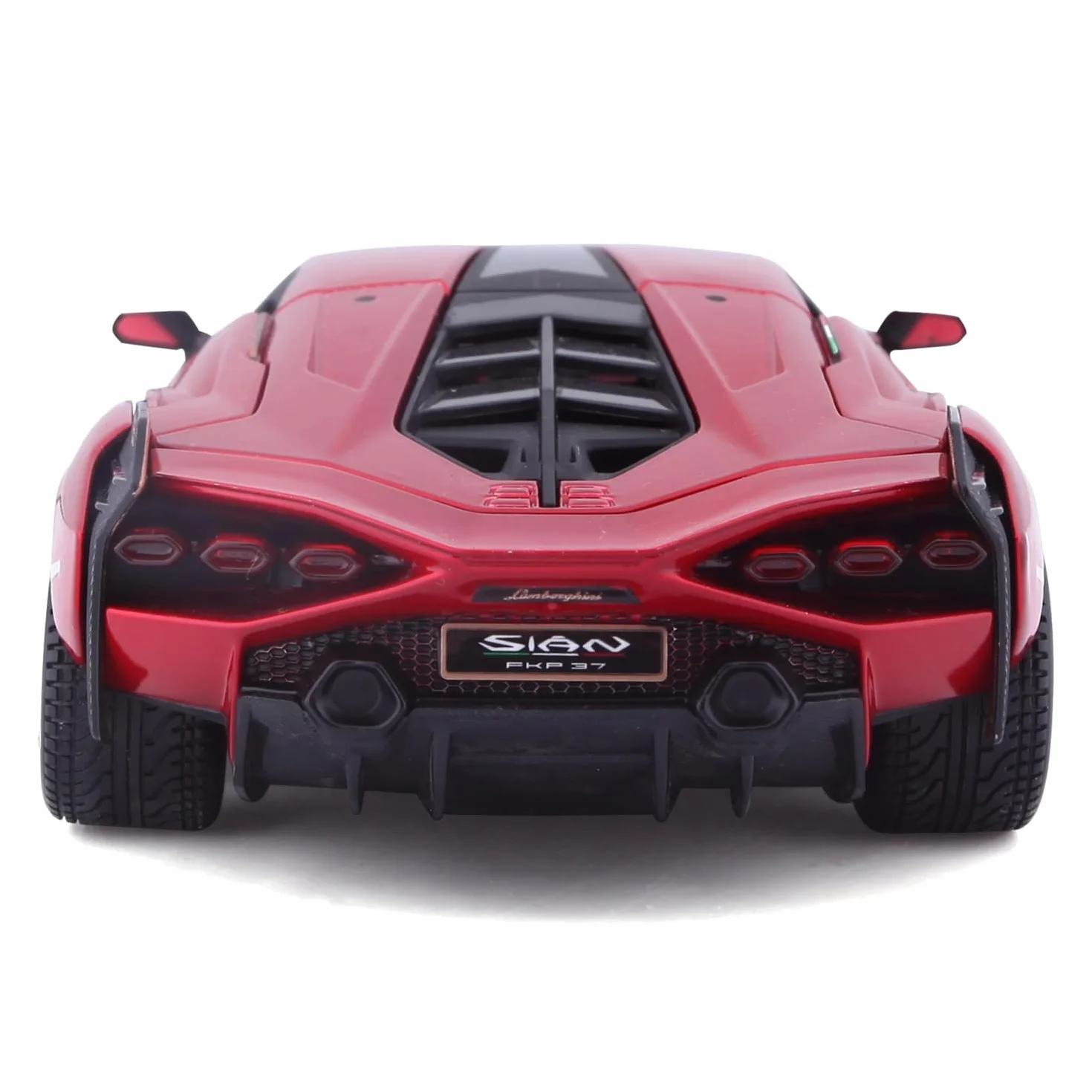 Bburago Lamborghini SIAN FKP 37 Super Car - skala 1:24 - niesamowicie szczegółowa odlewana ciśnieniowo replika kolekcjonerskiego modelu pojazdu