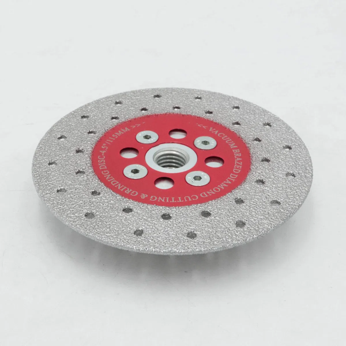 Diamentowa tarcza szlifierska, tarcza szlifierska 2 sztuki najwyższej jakości, średnica 4,5"/115mm, dwustronna, lutowana próżniowo diamentowa tarcza tnąca i szlifierska z gwintem M14