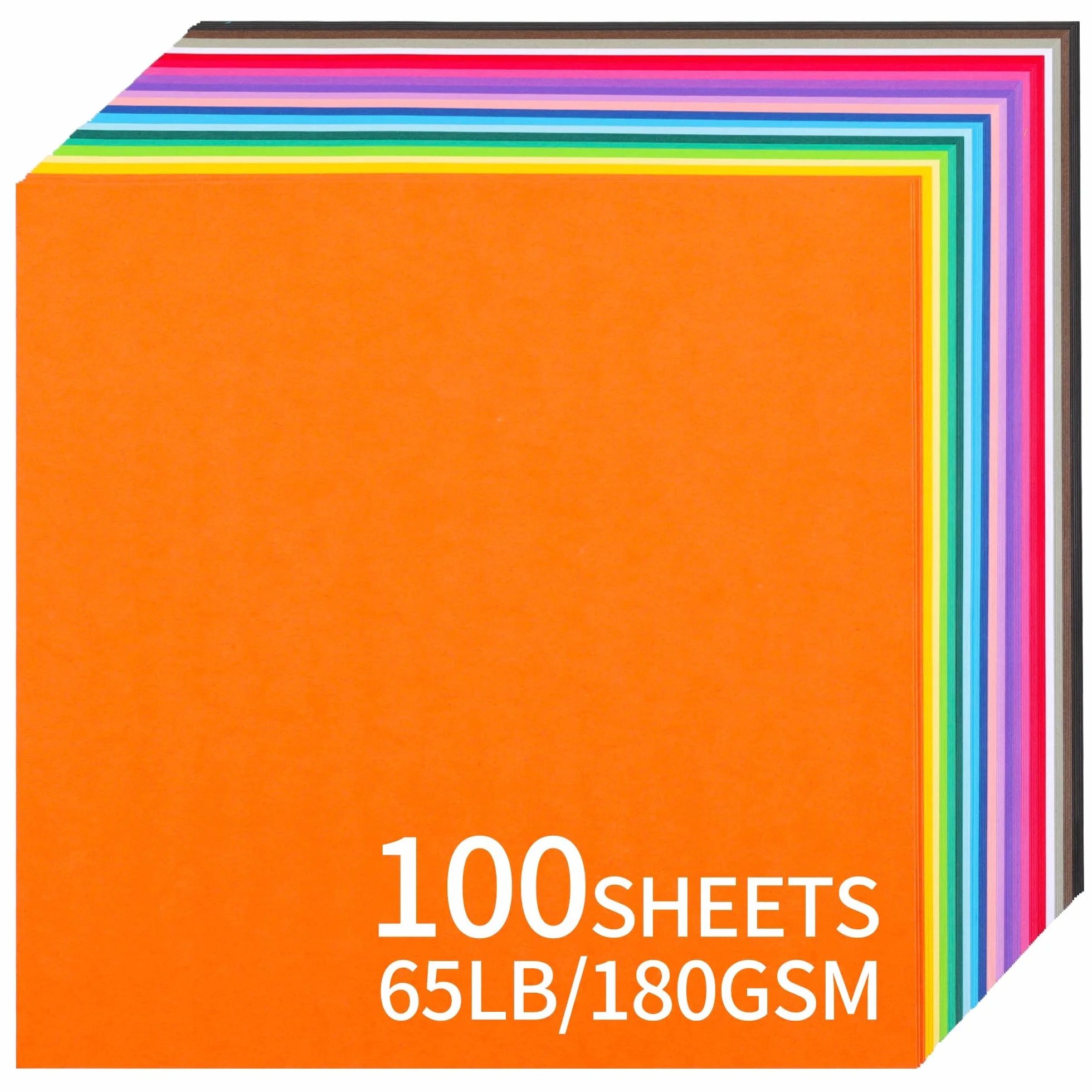Kolorowy karton - 30 x 30 cm / 100 arkuszy / 20 kolorów papieru 29,5 kg 180 g UAP10