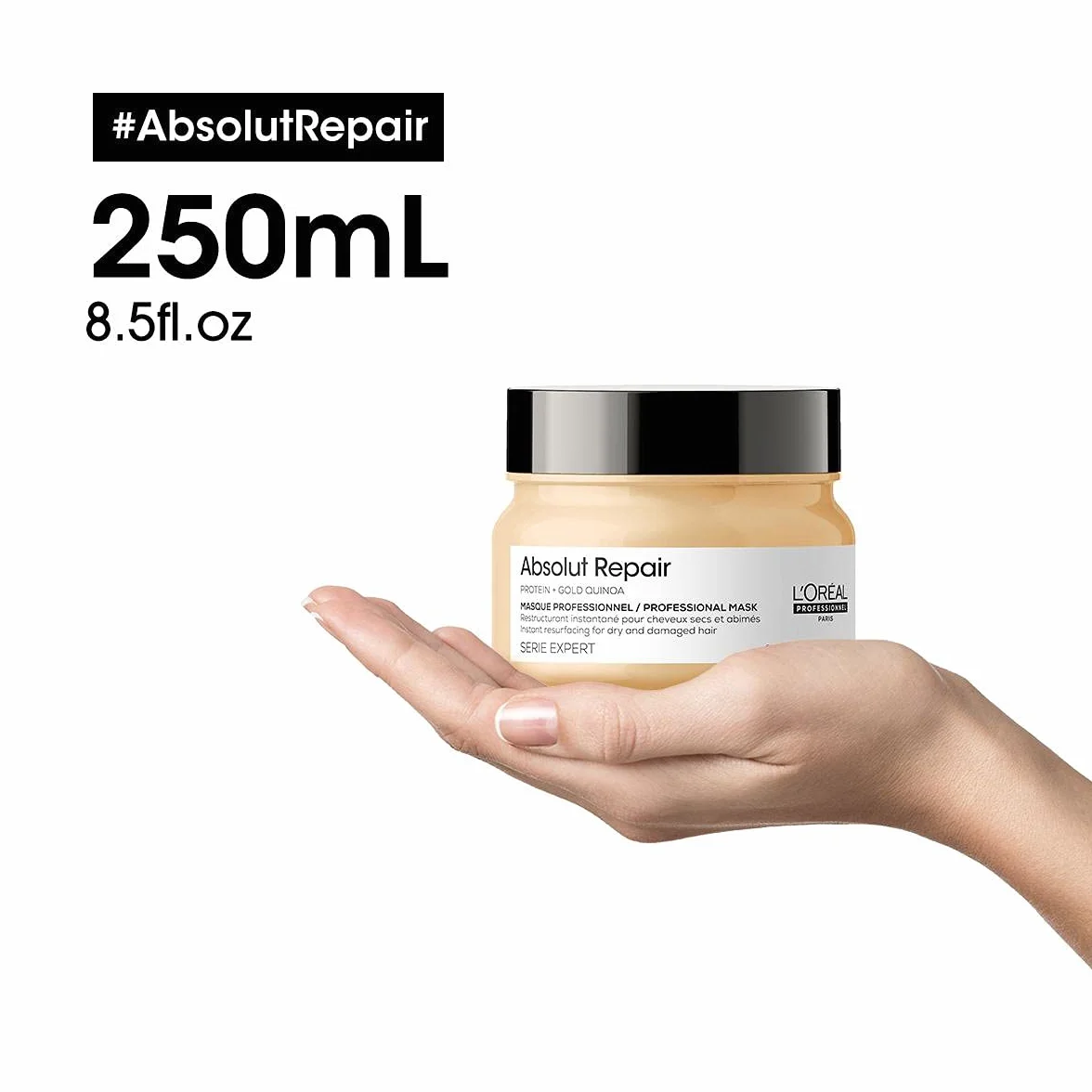 L'Oréal Professionnel Naprawiająca maseczka do włosów zniszczonych i suchych, z komosą Quinoa, seria Expert, Absolut Repair
