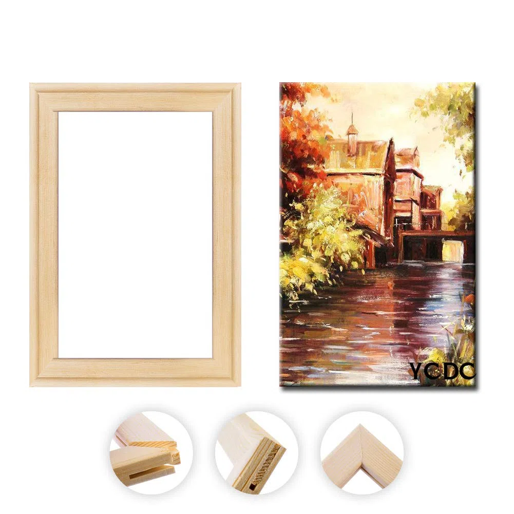 Solidne płótno blejtramowe, zestaw pasków z drewna sosnowego premium, do obrazów olejnych, wydruków plakatowych, DIY, akcesoria artystyczne, 30 x 40 cm