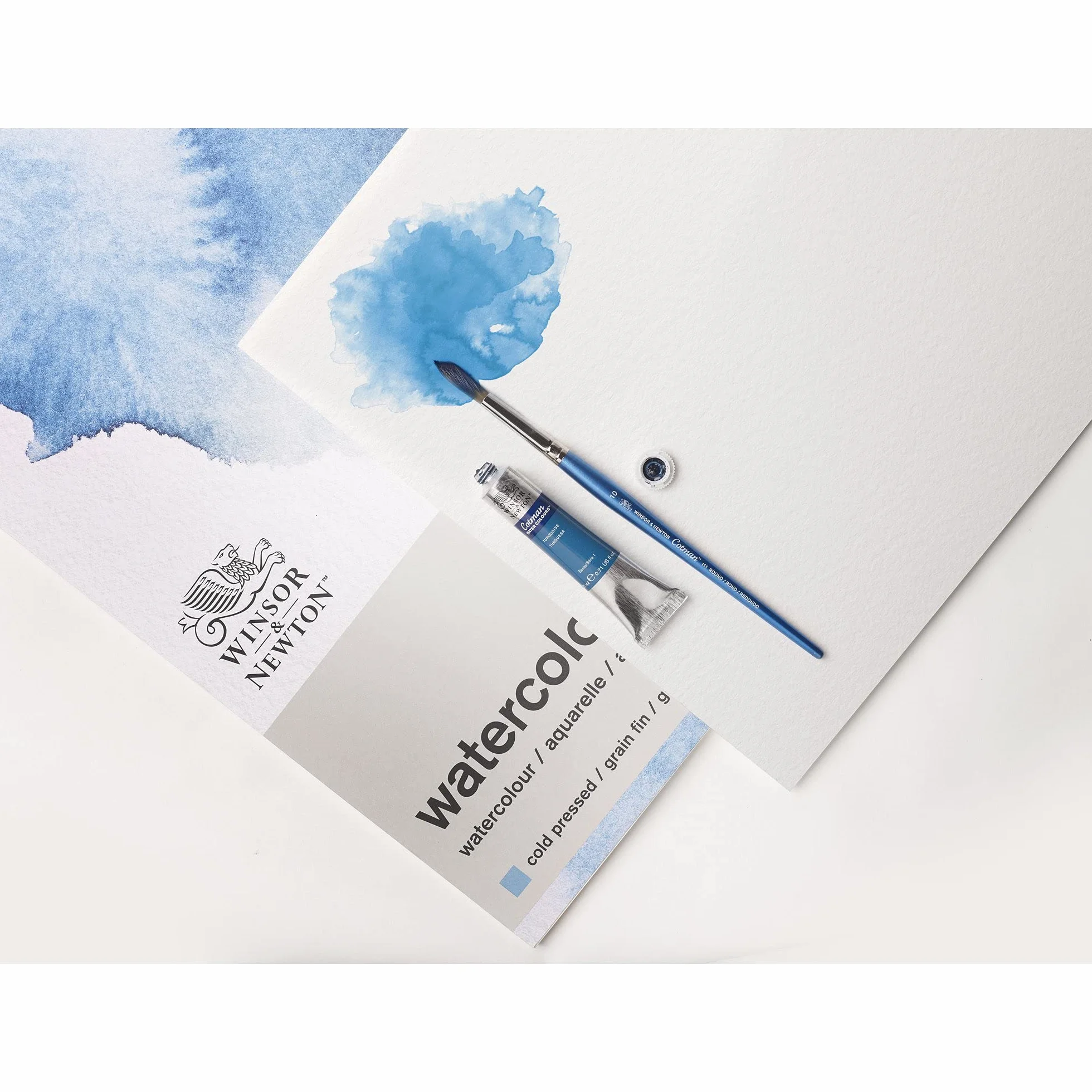 Winsor & Newton Papier Akwarelowy, Papier, Biały, 12 arkuszy A3, 300 g/m²