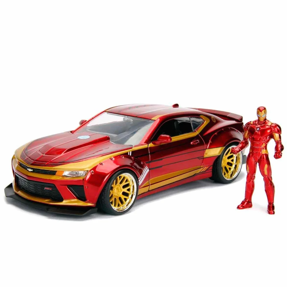 MARVEL IRONMAN 2016 CHEVY CAMARO SS 1:24 SCALE DIE-CAST CAR