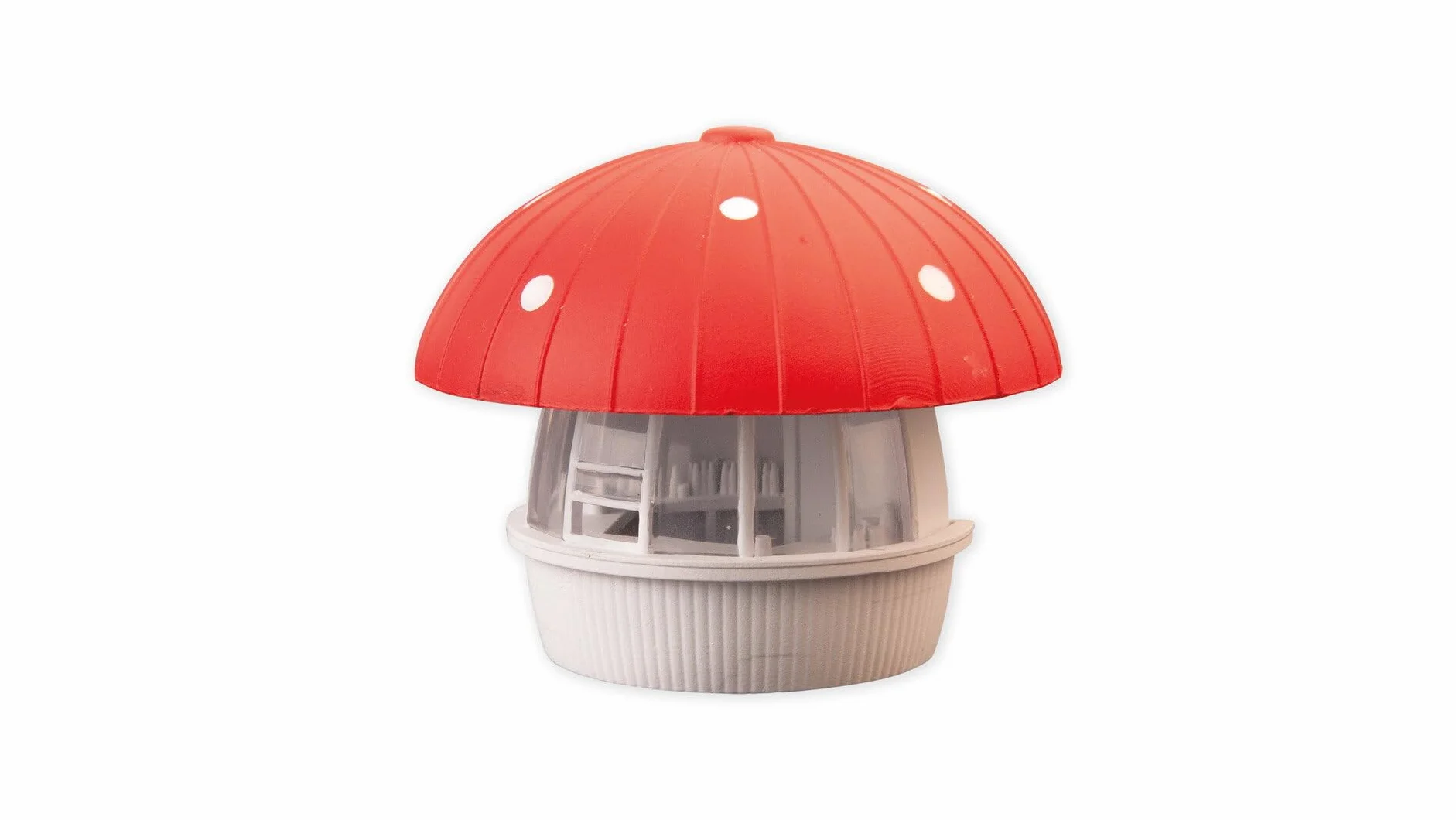 NOCH® Grzyb mleczny, kiosk modelarski, 4 x 4 cm do szerokości toru H0, idealny do dioramy i architektury, jako prezent lub do dekoracji, "zrób to sam"