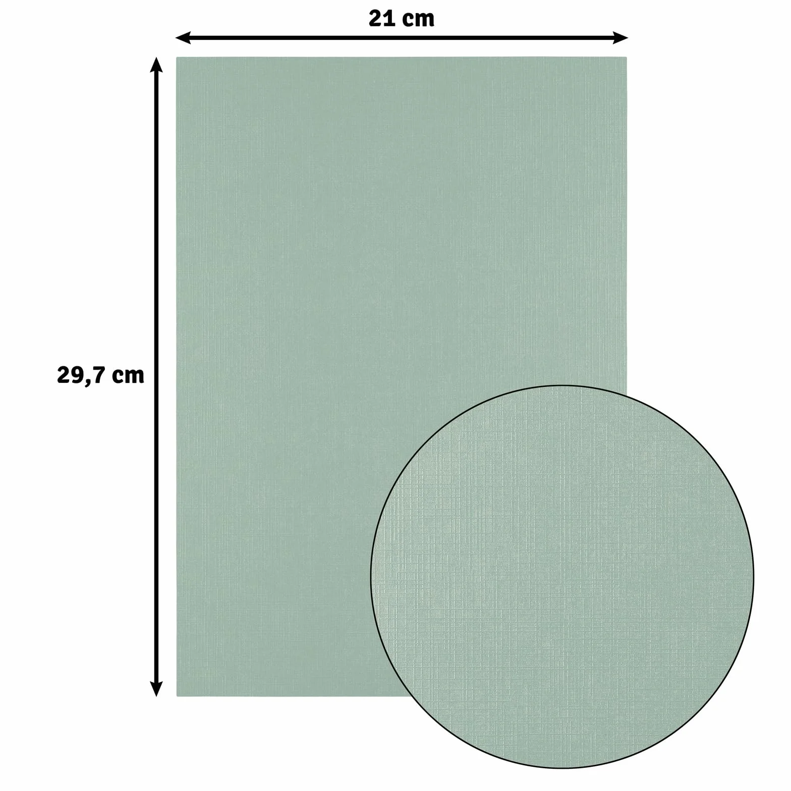 Florence Zielony lniany papier 250 g - papier do scrapbookingu A4 - Iguana - Kolorowy papier kartonowy - Eleganckie zaproszenia, pudełka na prezenty i projekty artystyczne