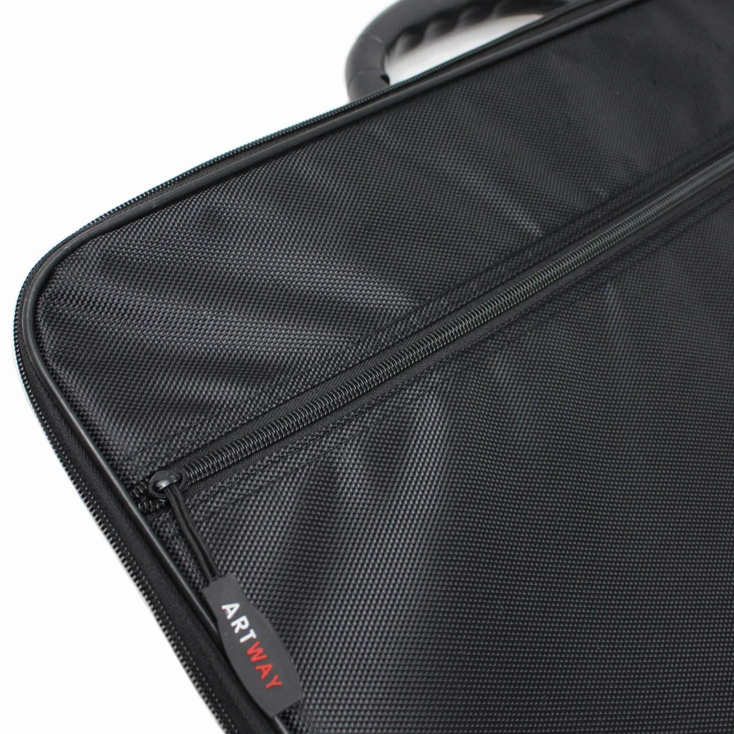 Artway - Portfolio Carry Case - Ramiona i paski wewnętrzne - duża teczka artystyczna z kieszeniami wewnętrznymi i zewnętrznymi, Czarny, A1, Nowoczesny