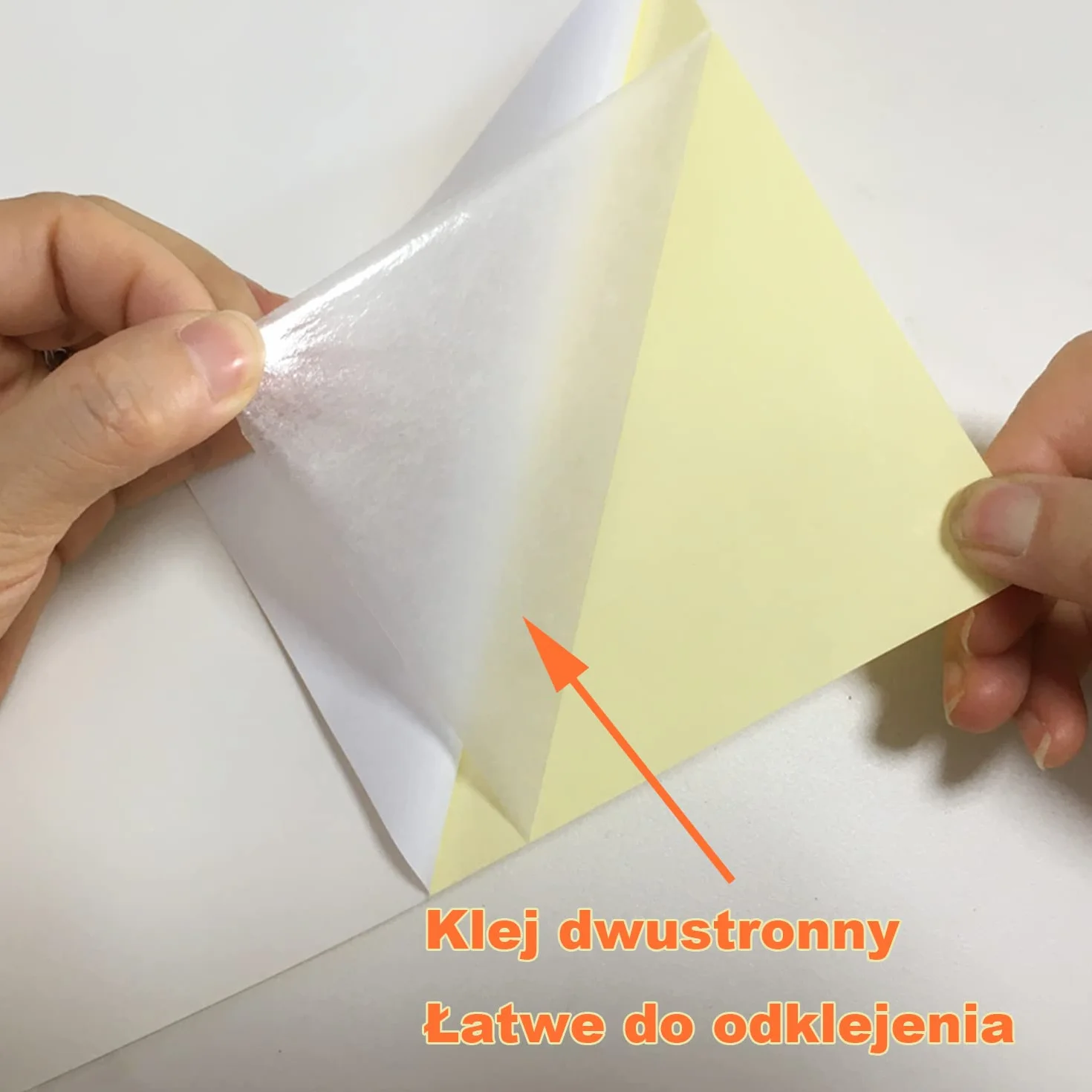20 Arkuszy Przezroczystej Taśmy Dwustronnej, Rozmiar A4 Extra Mocno Przylepne Arkusze Taśmy Dwustronnej z Żółtym Linerem dla DIY Party/Art/Craft/Home Taśma Dekoracyjna