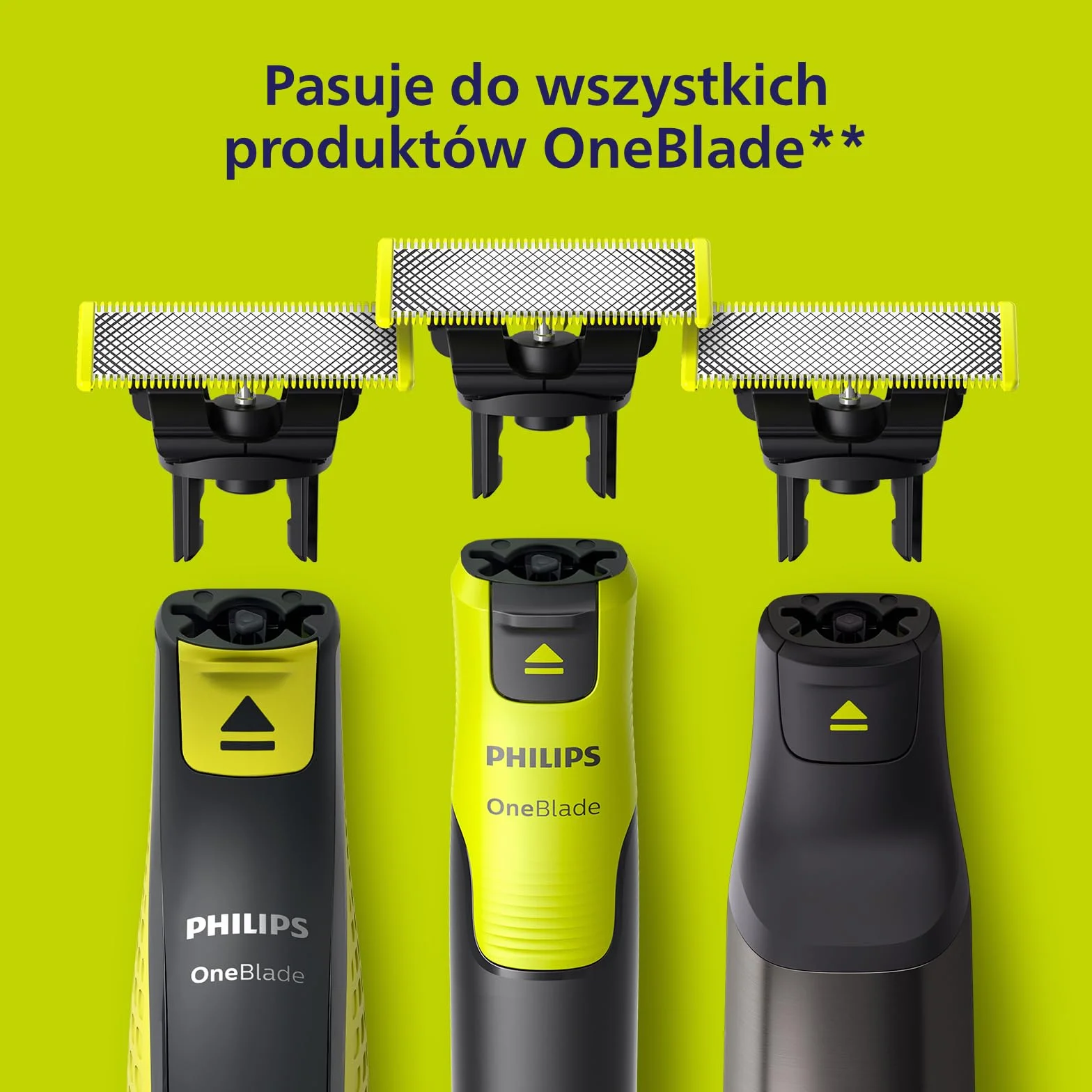 Philips Oryginalne ostrza wymienne OneBlade 360, do golarki hybrydowej OneBlade, 4 sztuki, model QP440/50