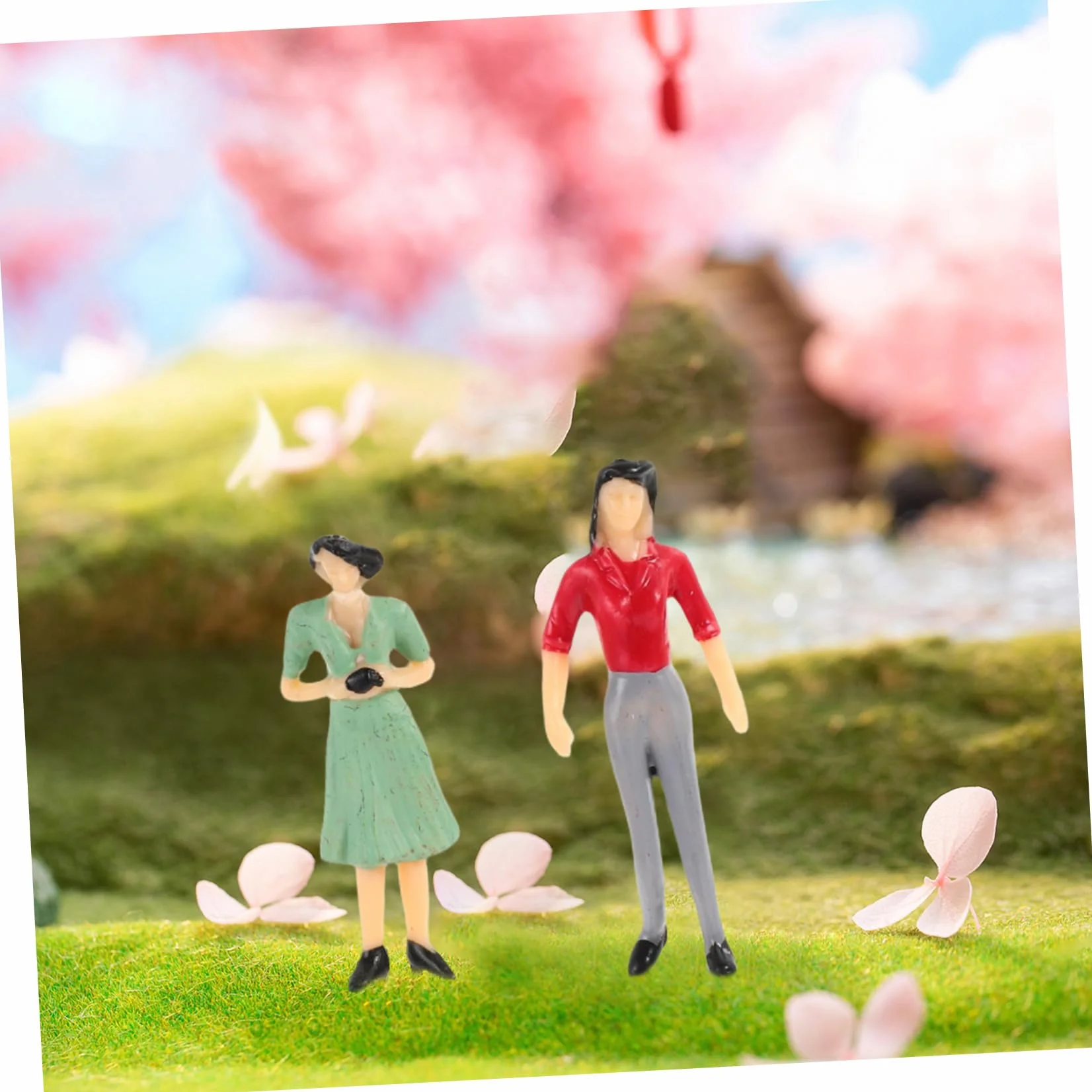 Realistyczne Figurki Abs W Miniaturze 30 Szt Zestaw Miniaturowych Figurek Ludzi Do Projektów