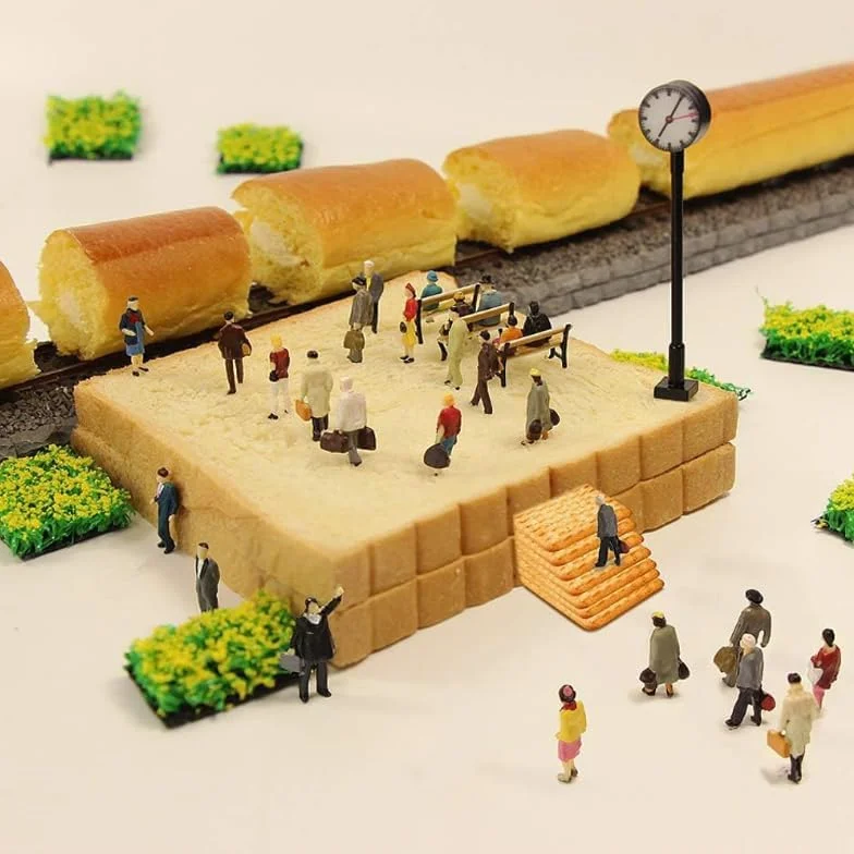 Wekuw 60 sztuk miniaturowy zestaw postaci kolorowe figurki model w różnych pozach figurki ludzie w skali 1:87 Mini model pociągów architektonicznych, do miniaturowych scen