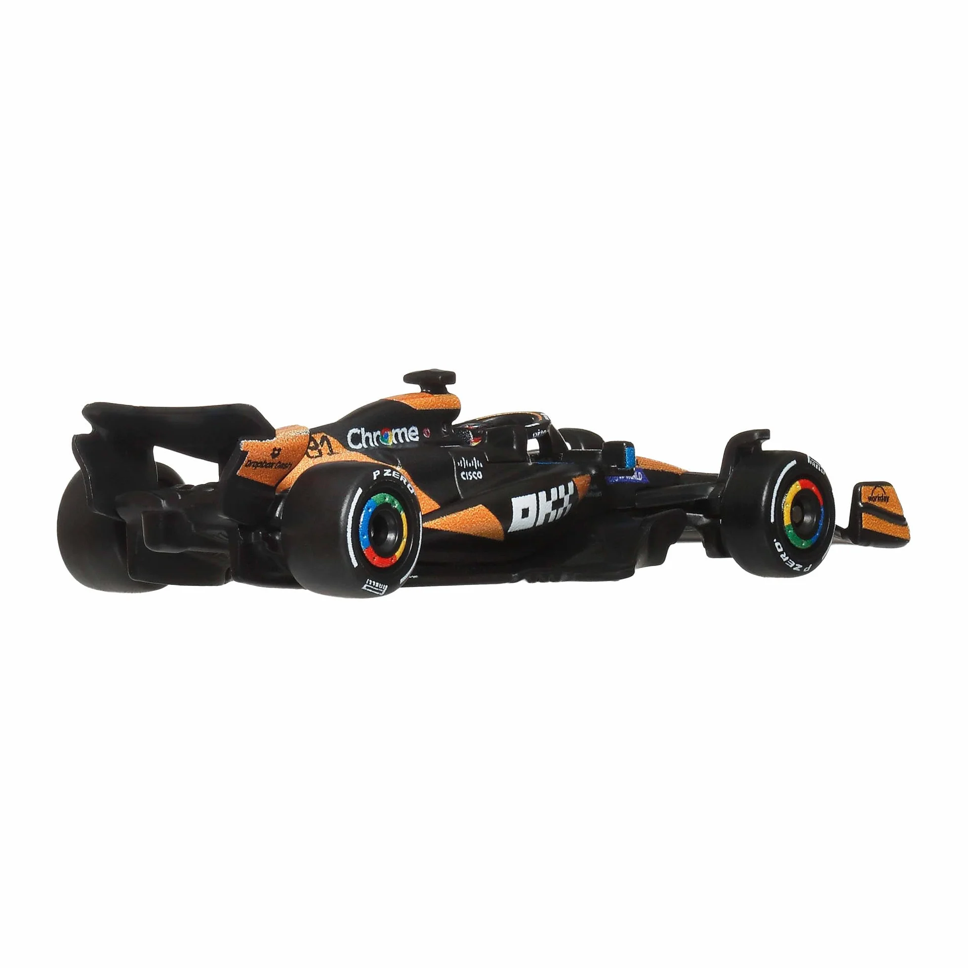 Hot Wheels Formula 1 McLaren Oscar Piastri #81, premium kolekcjonerski samochód wyścigowy die-cast w skali 1:64, opony Real Riders oraz metalowa karoseria i podwozie, JKD81