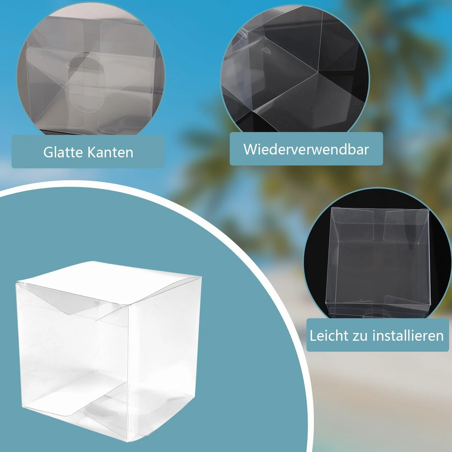 YOUNTHYE 40 sztuk przezroczystych pudełek prezentowych, 10 x 10 x 10 cm, przezroczyste pudełko na prezent, małe kwadratowe pudełko na prezent, pudełko na prezenty ślubne na imprezy, urodziny, słodycze