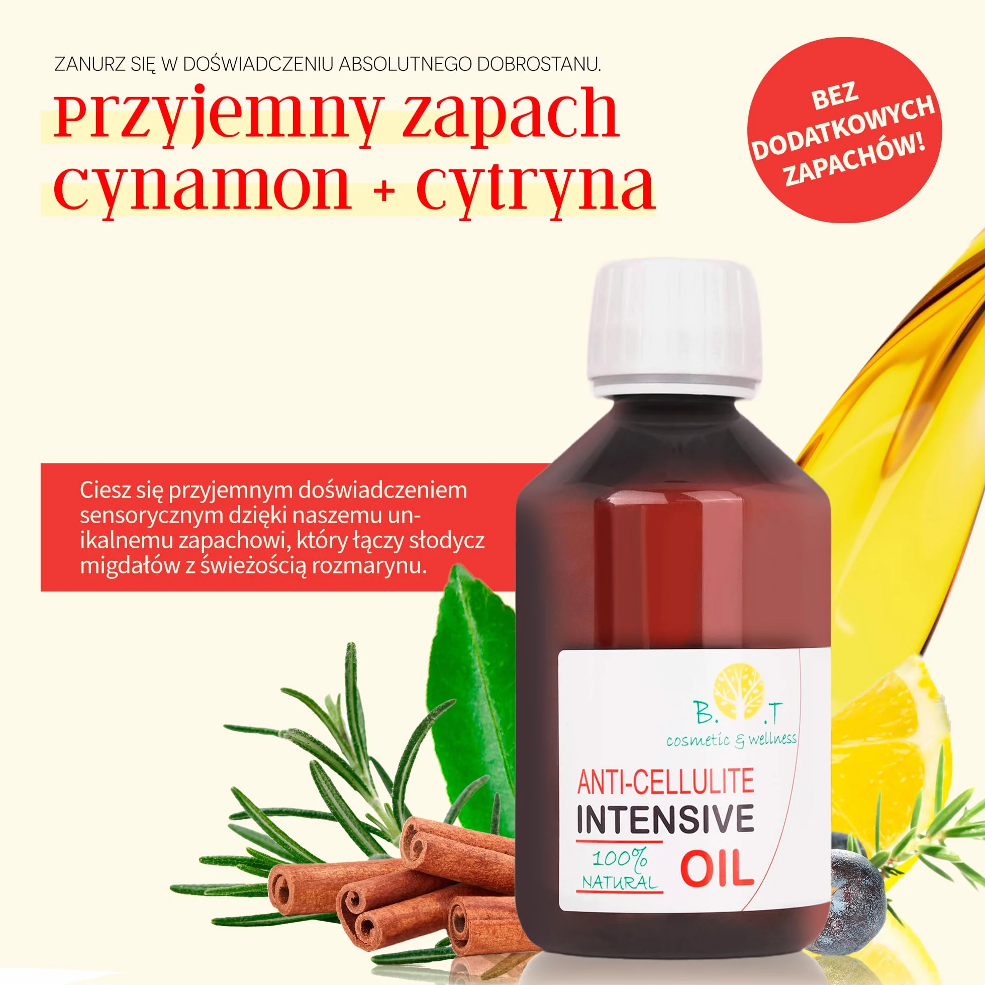 Silny olejek antycellulitowy z olejkami eterycznymi 500 ml Profesjonalne wyszczuplanie Wnika 6 razy lepiej niż krem ​​antycellulitowy, zapewniając 6 razy więcej rezultatów w zapobieganiu rozstępom.