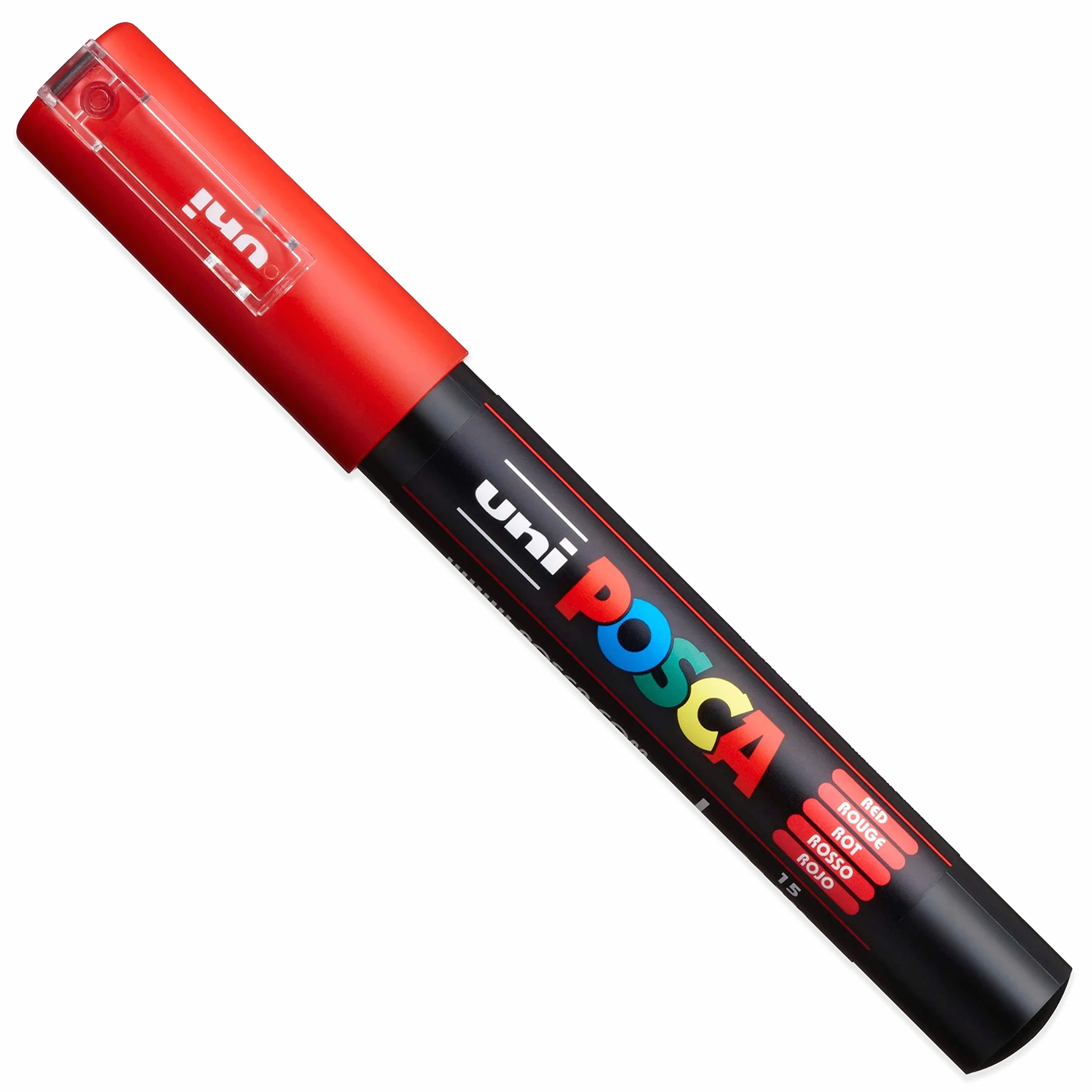 Uni Posca marker artystyczny PC-1M, do tkanin/szkła/metalu, kompletny zestaw 21 kolorów