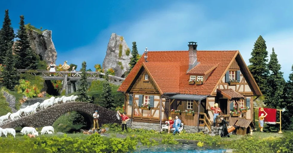 Faller - Budynek dla modeli kolejowych N Skala 1:160 [Importowane z Niemiec]