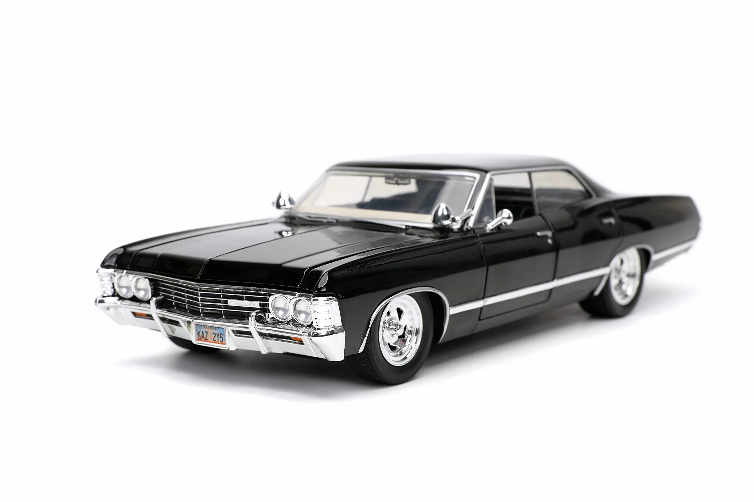 Supernatural 1:24 1967 Chevy Impala Die-cast Car w/Dean Winchester Die-cast Figure, Toys for Kids and Adults