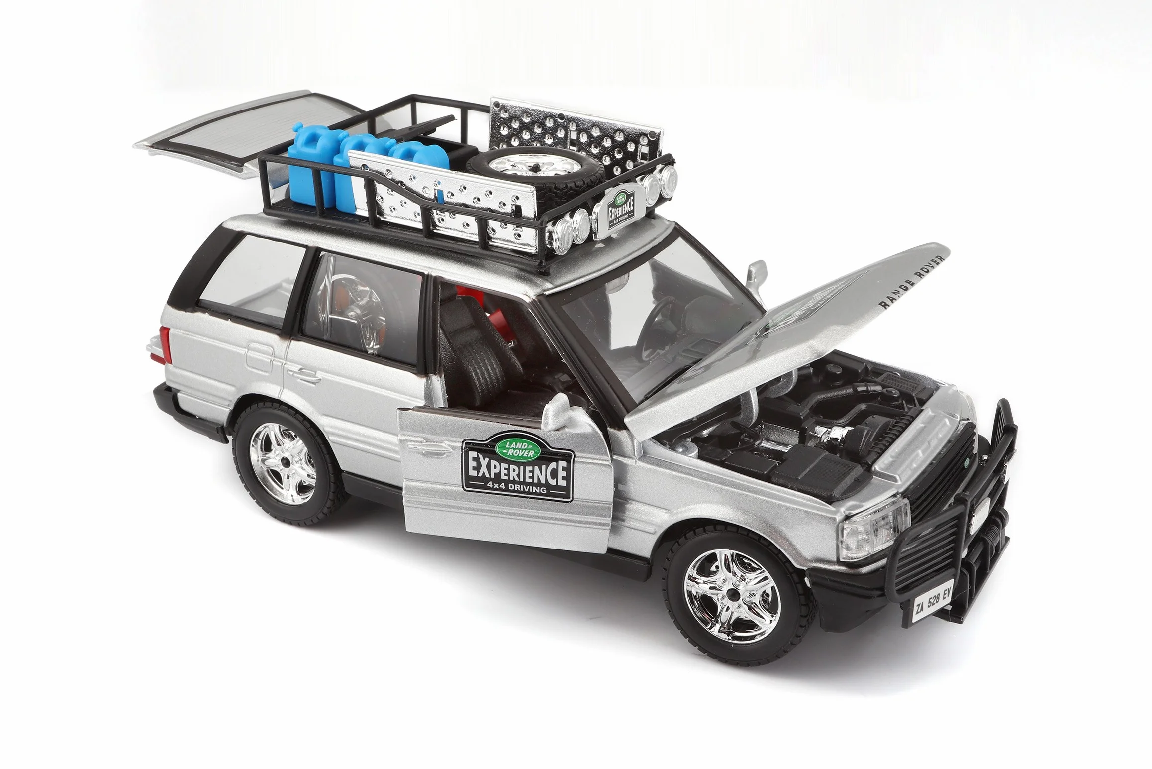 Bburago Range Rover Safari Pojazd Zabawkowy, Srebrny, Od 3 Lat