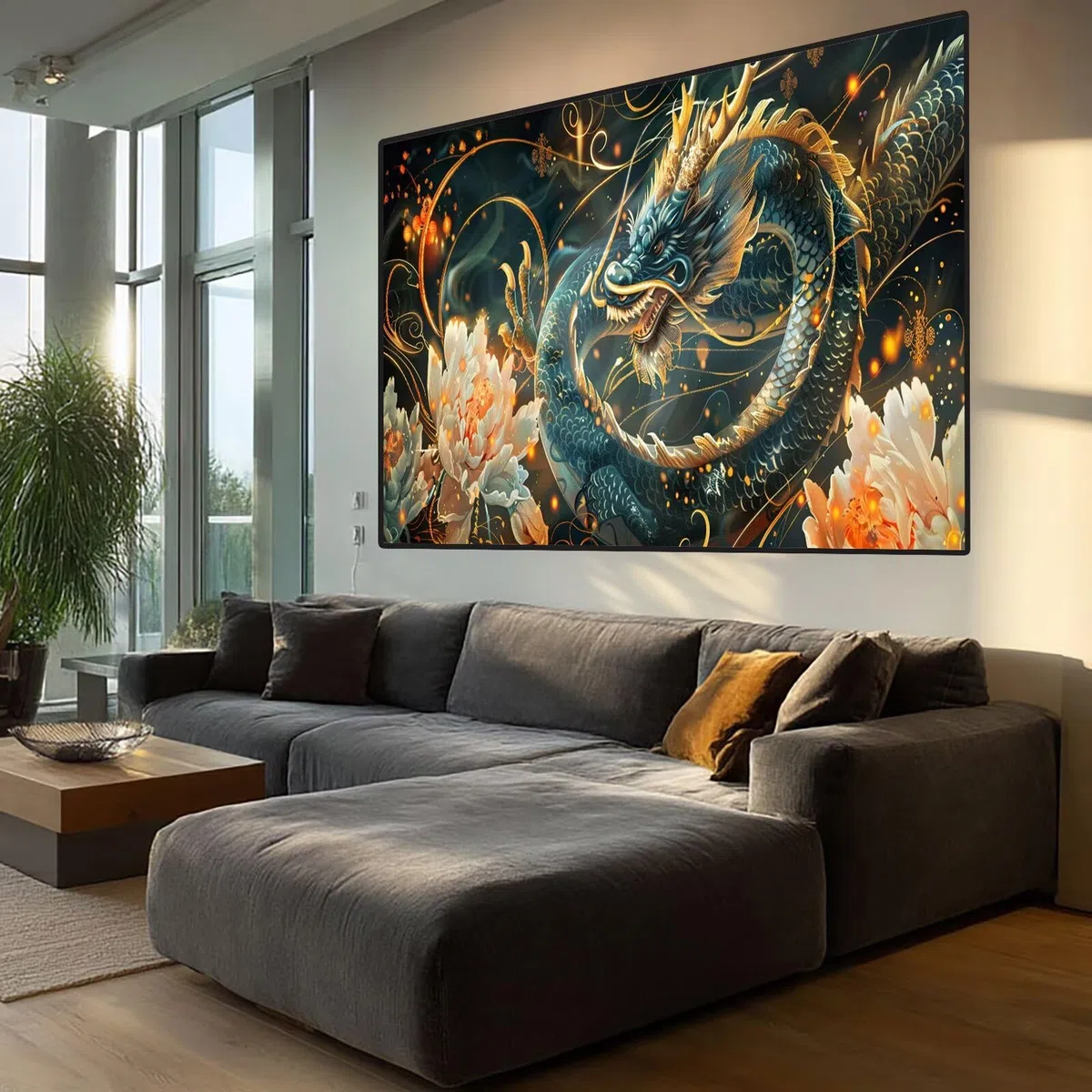 Dragon Diamond Art Flower Diamond Painting Arts and Crafts dla dorosłych, zestawy do malowania diamentami 5D, dorosłych, Crysta, haft krzyżykowy, zestaw do haftowania dla początkujących, dekoracja