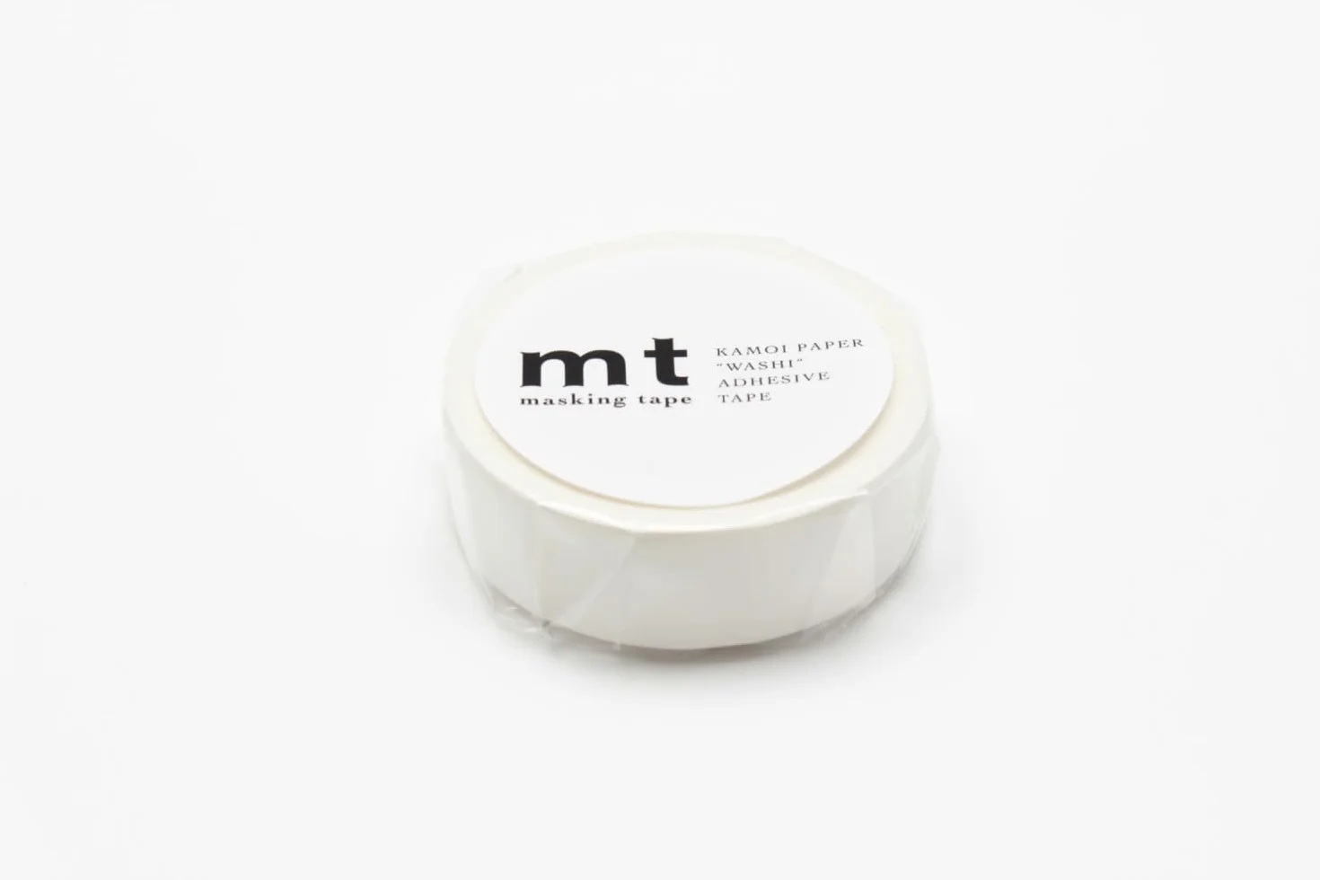 Masking Tape (MT) 1,5 cm gładki biały matowy