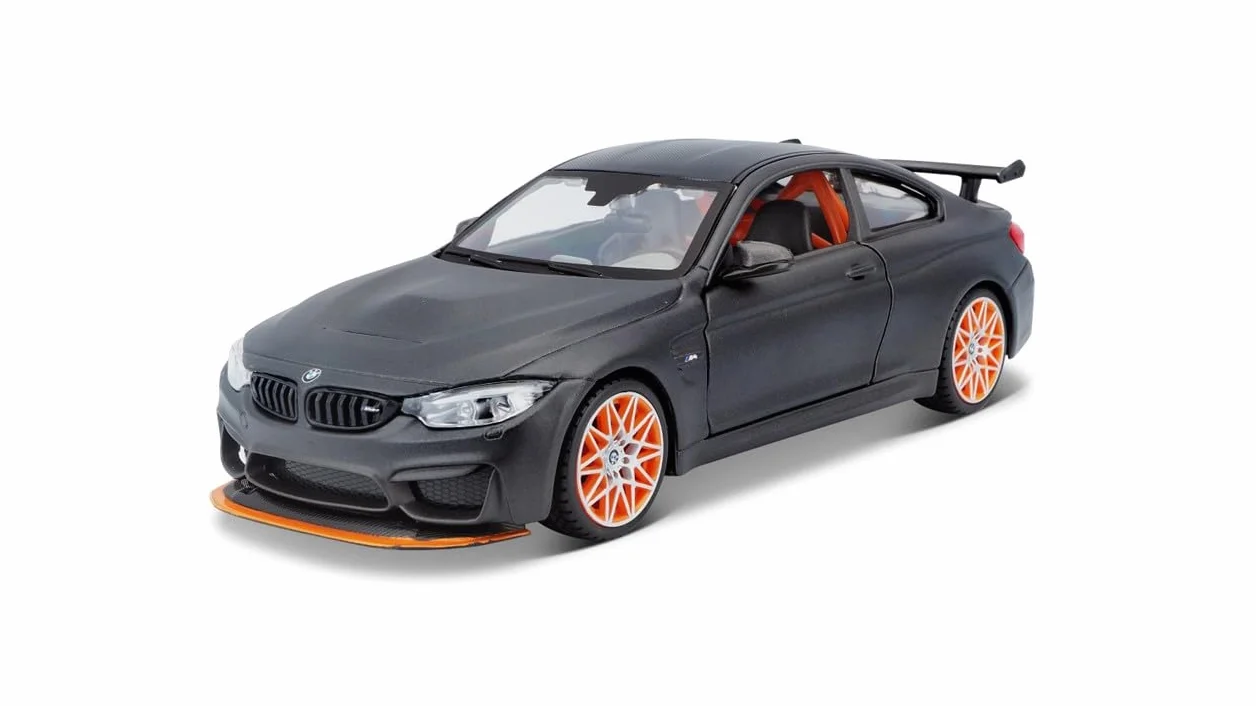 BBURAGO - BMW M4 GTS - Realistyczny model samochodu w skali 1:24, oficjalna licencja BMW, zalecany dla osób w wieku od 3 lat.