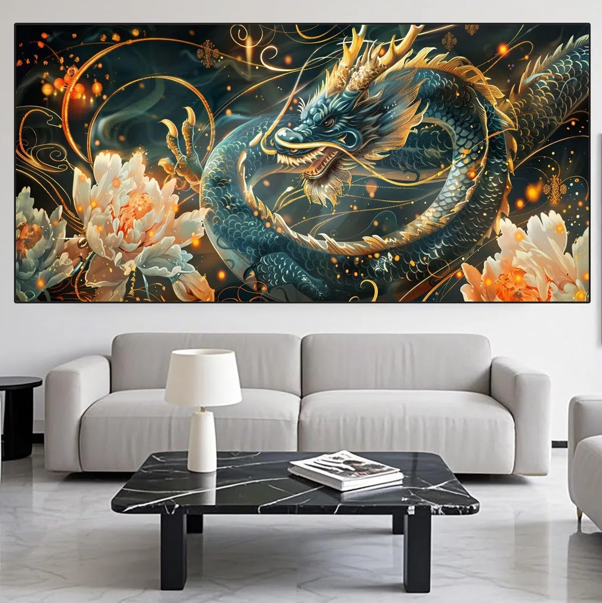 Dragon Diamond Art Flower Diamond Painting Arts and Crafts dla dorosłych, zestawy do malowania diamentami 5D, dorosłych, Crysta, haft krzyżykowy, zestaw do haftowania dla początkujących, dekoracja