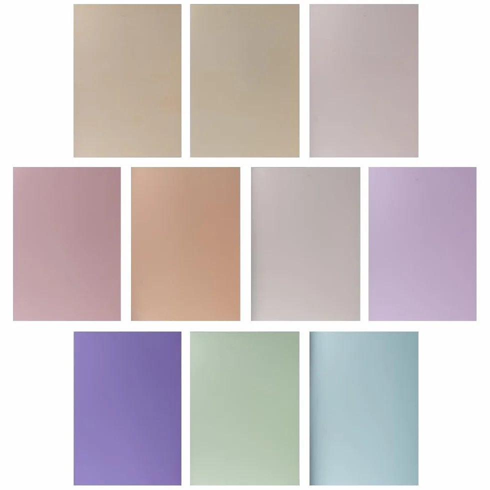 Ideen mit Herz Karton lustrzany, papier metalowy, metaliczny papier do majsterkowania, 20 arkuszy, DIN A4, 200 g/m², biała strona tylna (pastelowy)