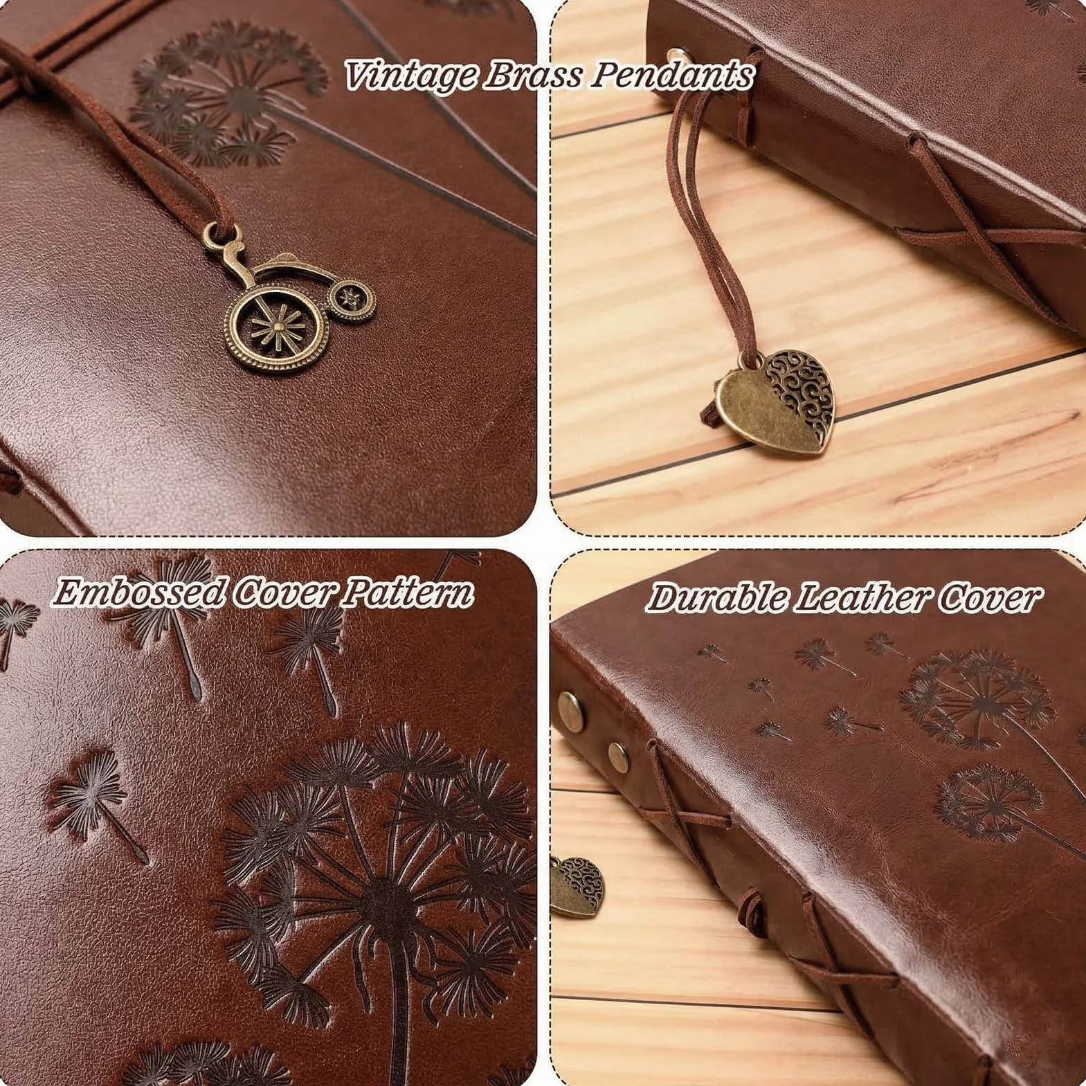 Album fotograficzny do ozdobienia, skórzany scrapbook, czarne strony, 28 x 21 cm, prezent "zrób to sam" z szablonami, naklejkami, narożnikami