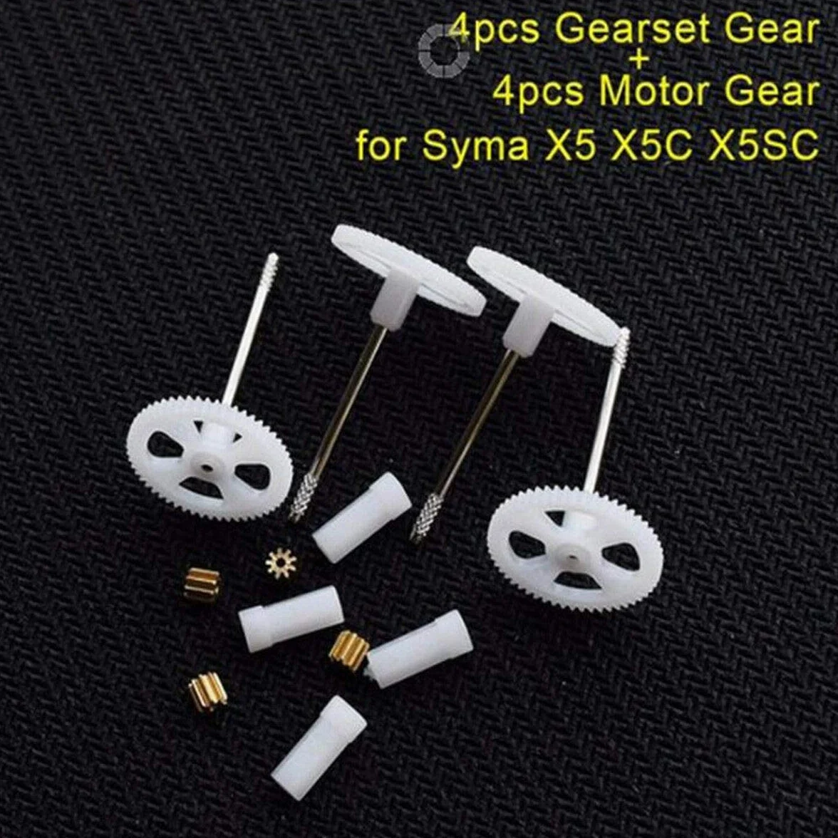 MOUDOAUER RC Quadcopter dron części zamienne przekładnia silnika i główne koła zębate zestaw do Syma X5 X5C X5SC części zamienne akcesoria