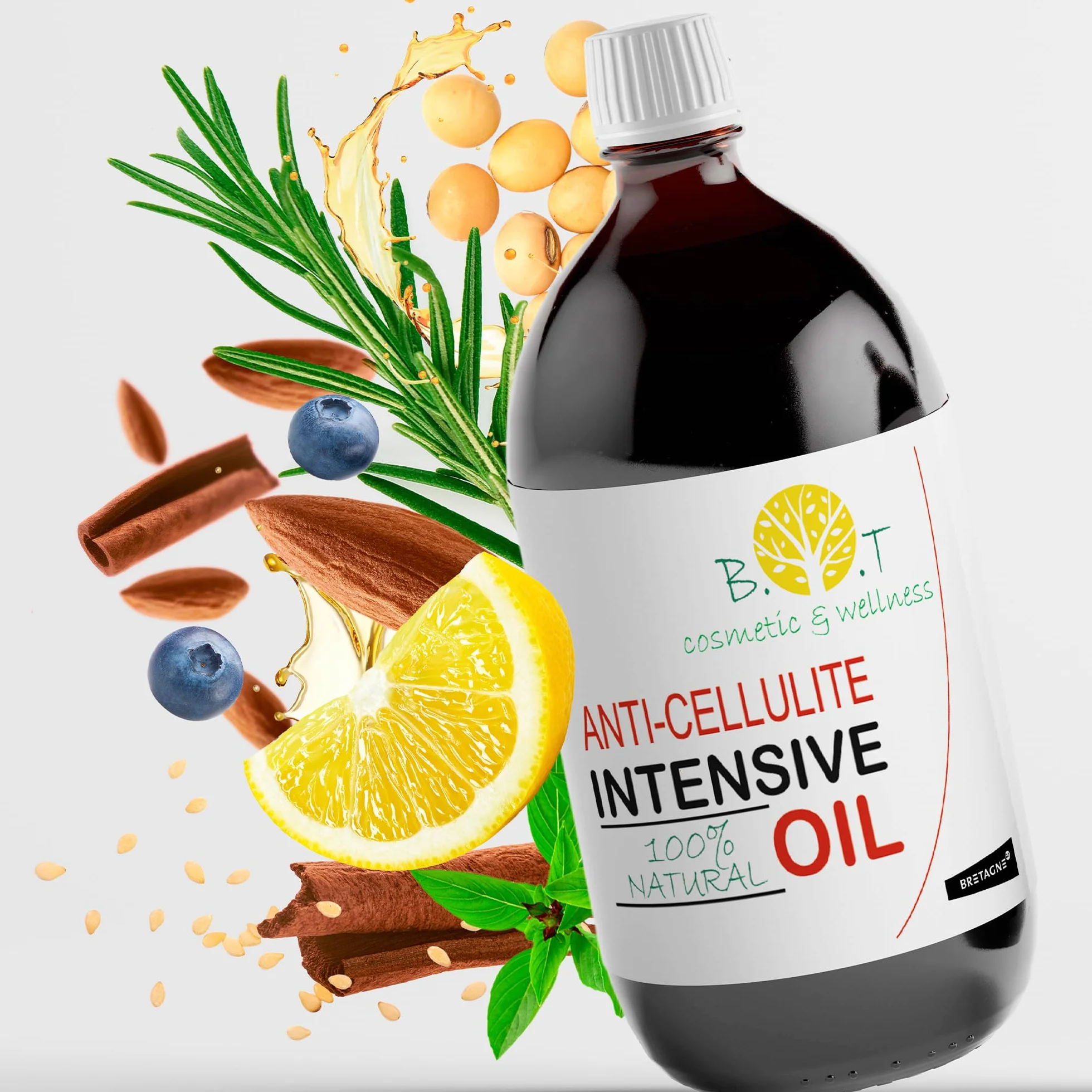 Silny olejek antycellulitowy z olejkami eterycznymi 500 ml Profesjonalne wyszczuplanie Wnika 6 razy lepiej niż krem ​​antycellulitowy, zapewniając 6 razy więcej rezultatów w zapobieganiu rozstępom.