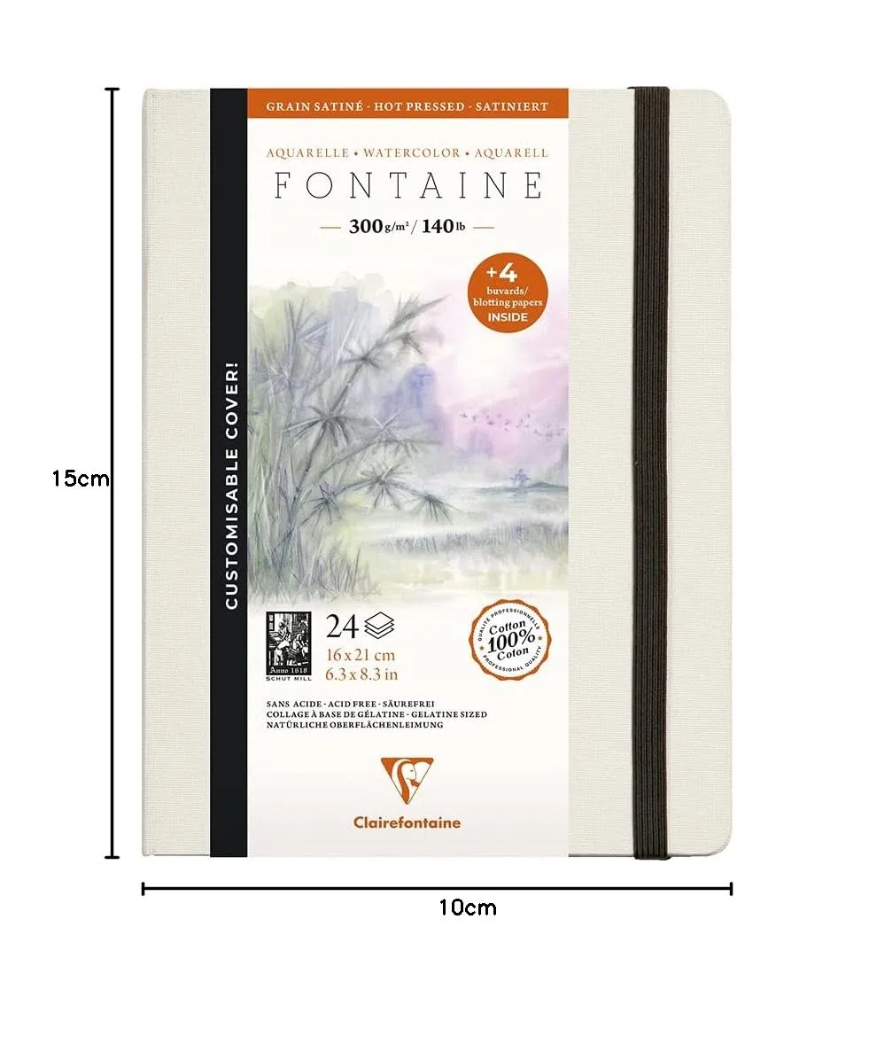Clairefontaine 975443C szkicownik z oprawą płócienną 21x21 cm 24 arkusze