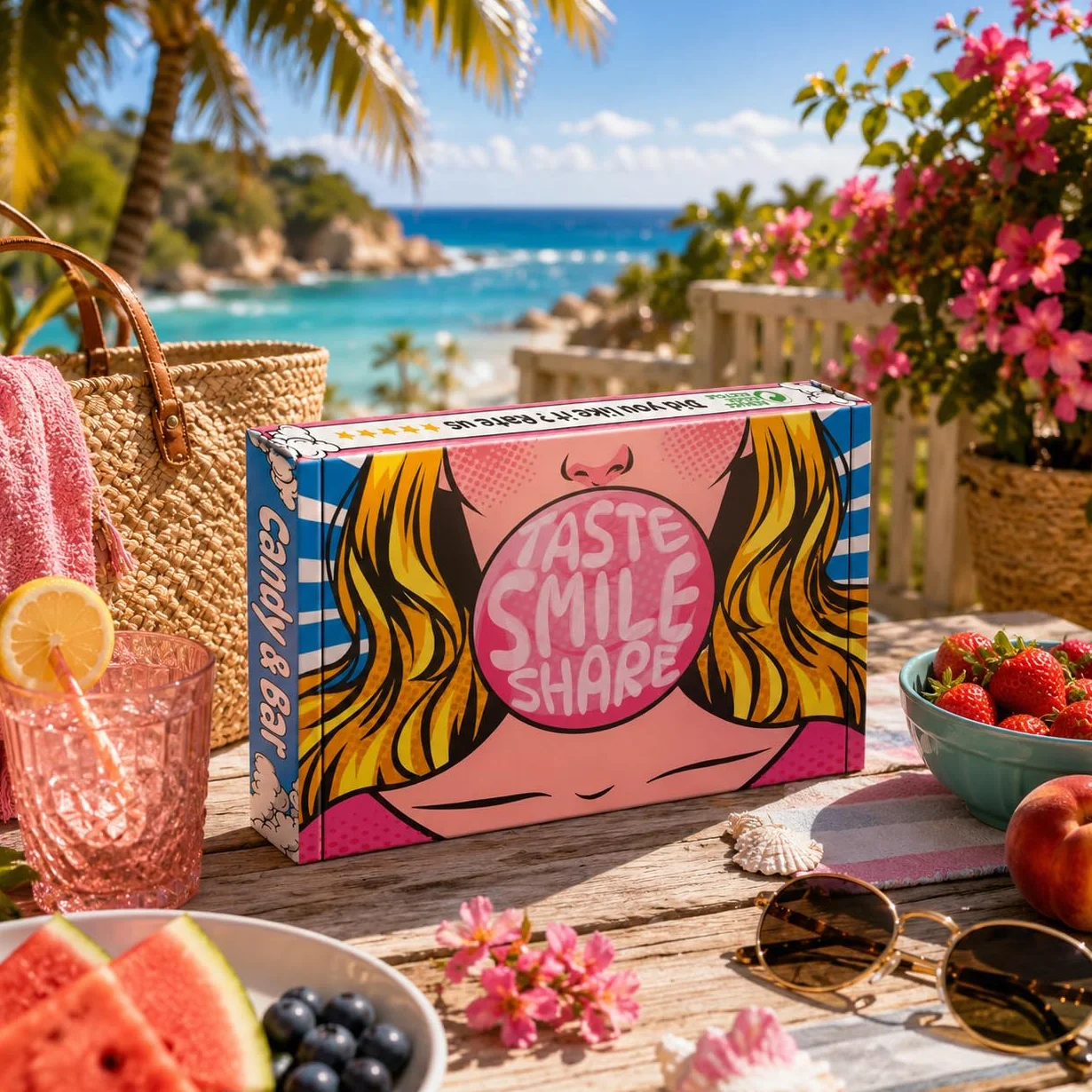 Sour USA Candy Box | 20 sztuk | USA Import | Niezwykły Prezent | USA Najlepsze Słodycze | Prezent Urodzinowy | Sour Candy | Holiday Box | Candybox | Candy & Bar ®