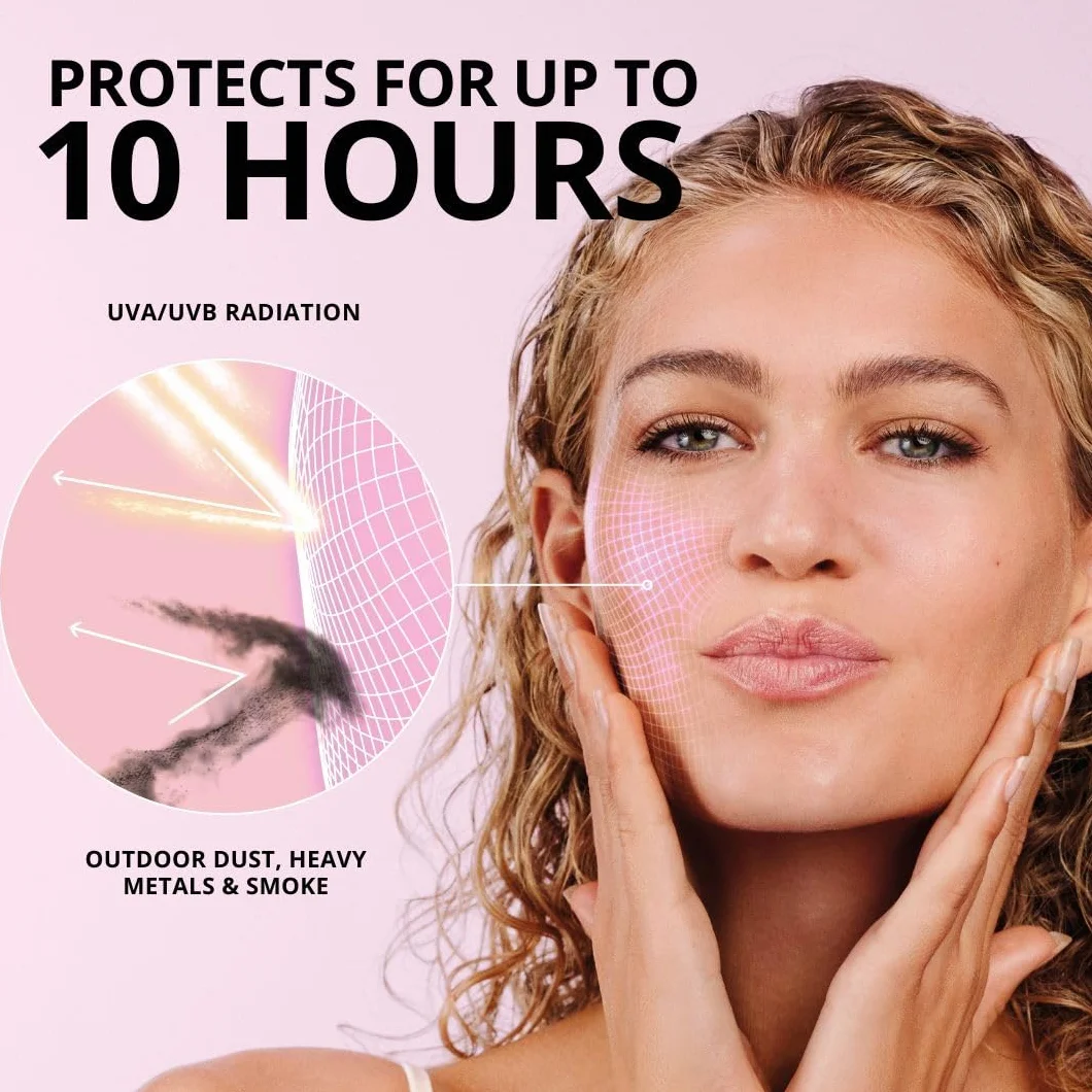 P20 Filtr przeciwsłoneczny SPF 50+, Urban Shield, ochrona przeciwsłoneczna do 10 h, technologia potrójnej ochrony, ochrona przed promieniowaniem UVA/UVB, antyoksydant z witaminą C+E, odporny na wodę i