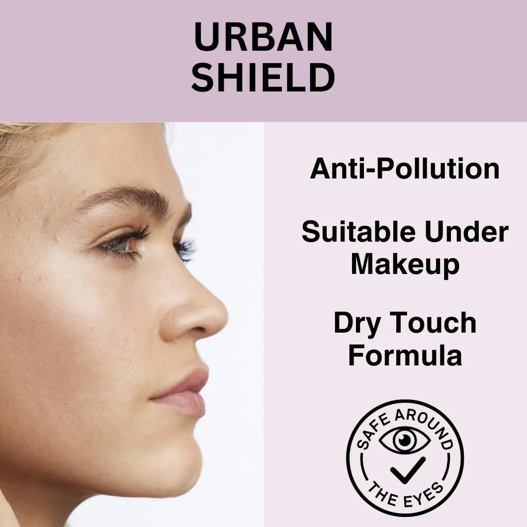 P20 Filtr przeciwsłoneczny SPF 50+, Urban Shield, ochrona przeciwsłoneczna do 10 h, technologia potrójnej ochrony, ochrona przed promieniowaniem UVA/UVB, antyoksydant z witaminą C+E, odporny na wodę i
