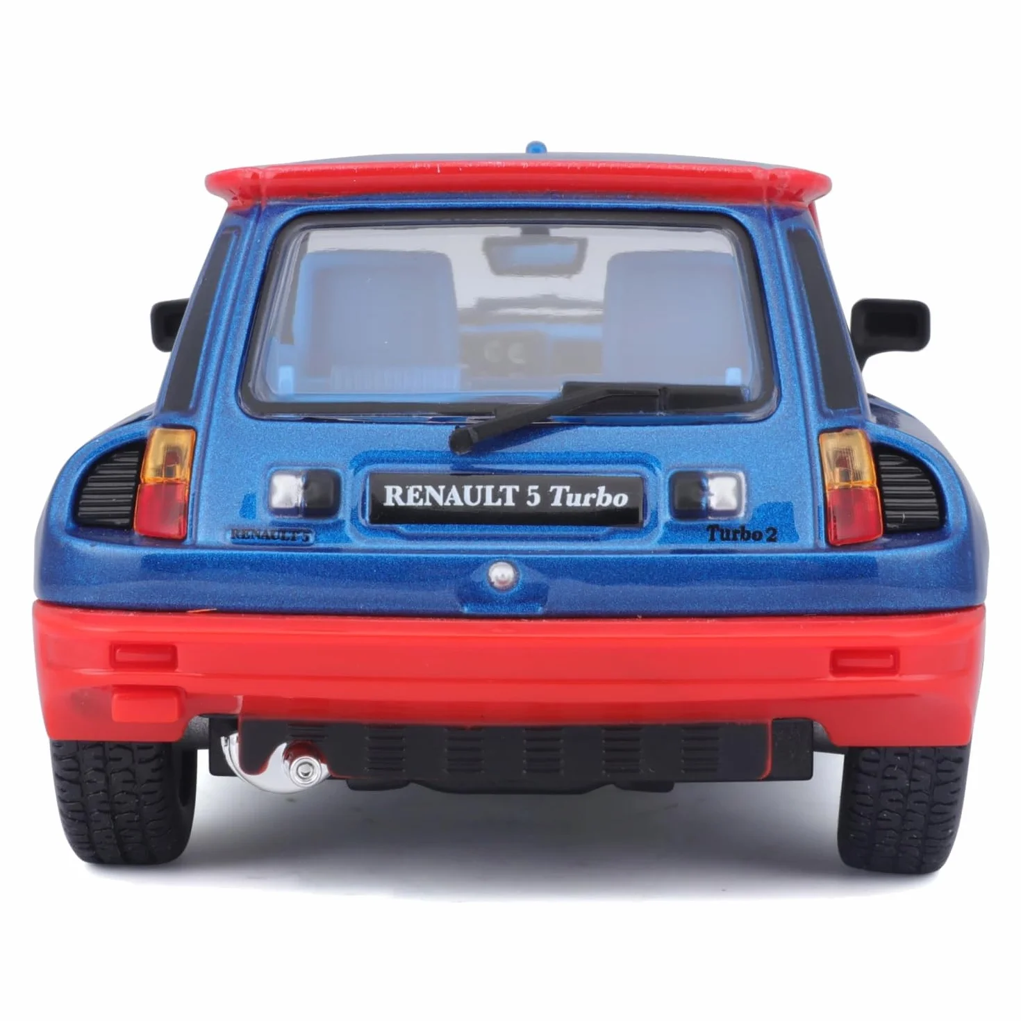 Bburago - Renault 5 Turbo, Samochód Diecast Skala 1:24, Szczegółowa Replika z Otwieranymi Drzwiami, Dostępny w Kolorze Niebieskim i Czerwonym, Licencja Renault, Wiek 3+