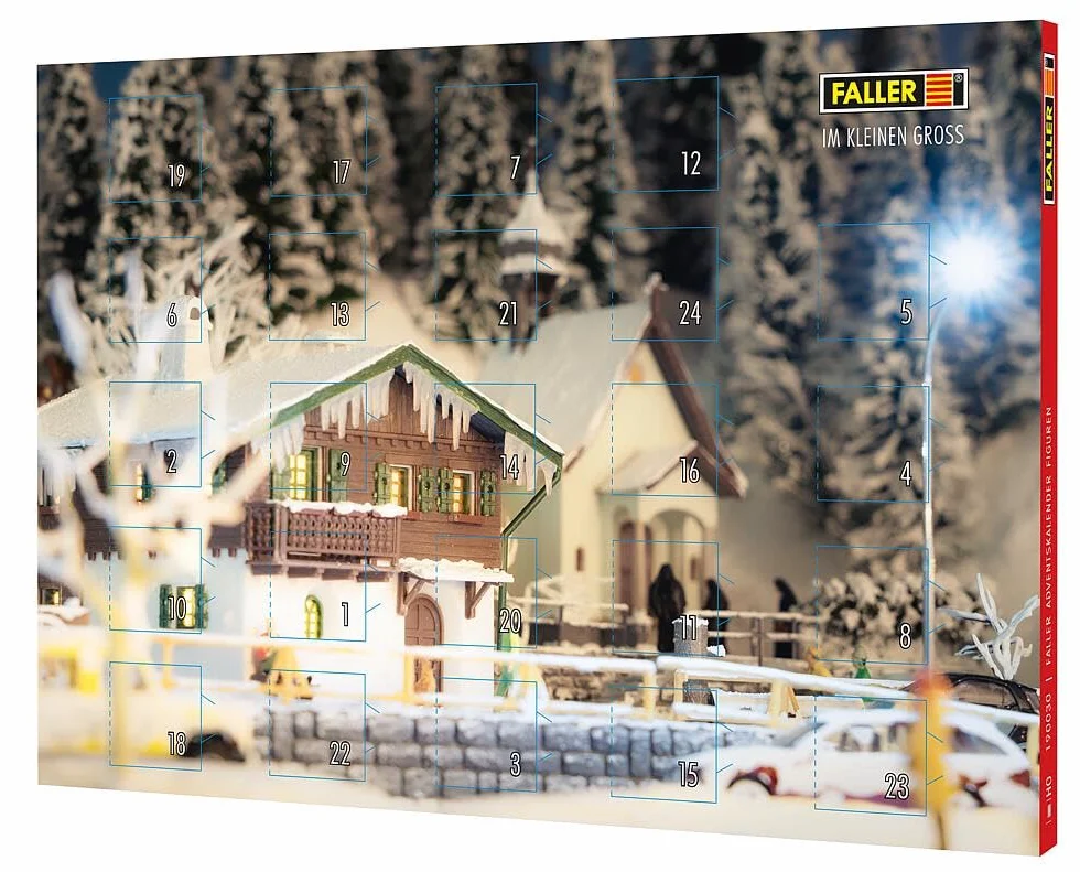 FALLER 190030 – FALLER kalendarz adwentowy figurki – rozstaw kół H0