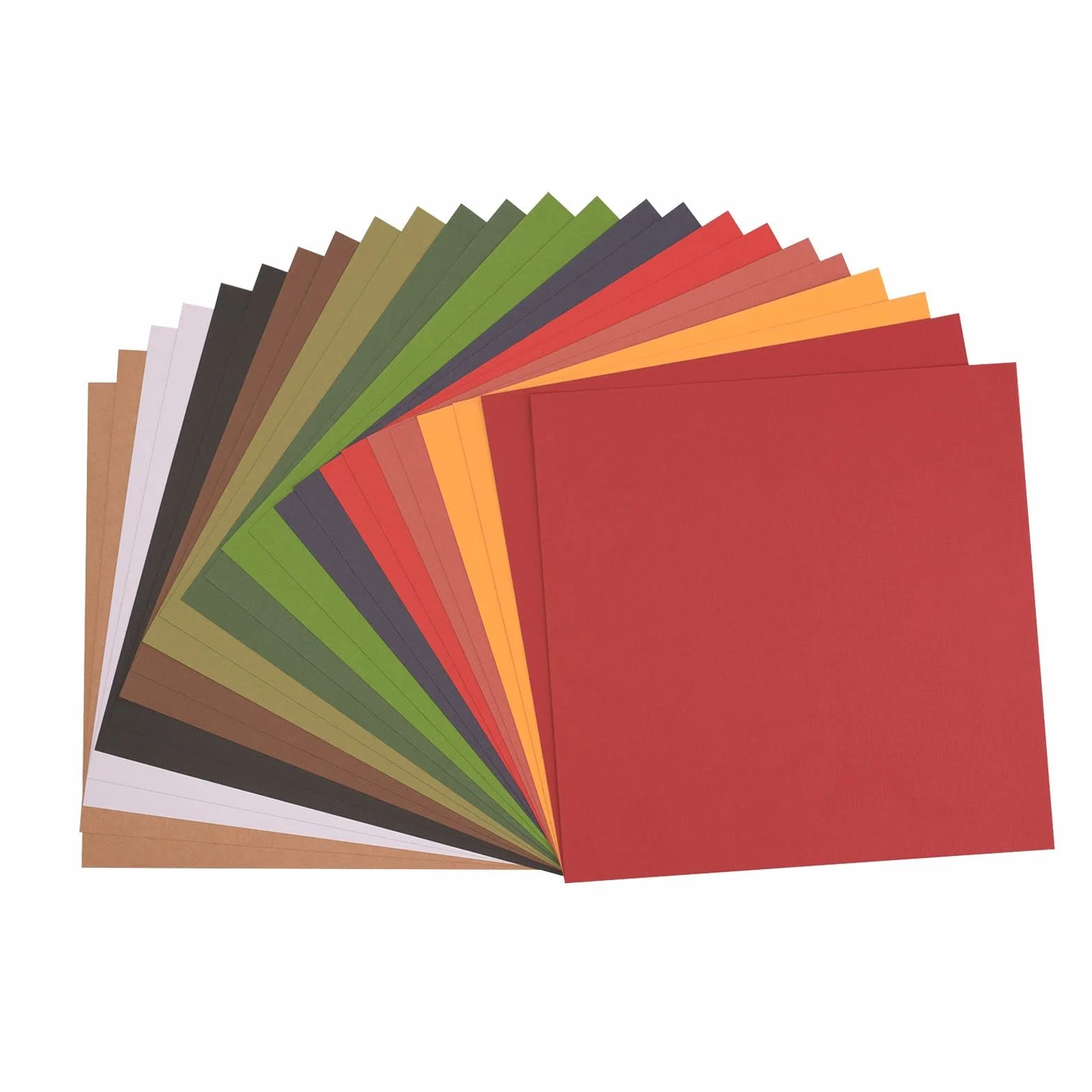 Karton Florence teksturowany, wielokolorowy, 30,5 x 30,5 cm, Boże Narodzenie, 24 arkusze, kolorowy papier do scrapbookingu, tworzenia kart i innych rzemiosł papierowych, 216 g/m²