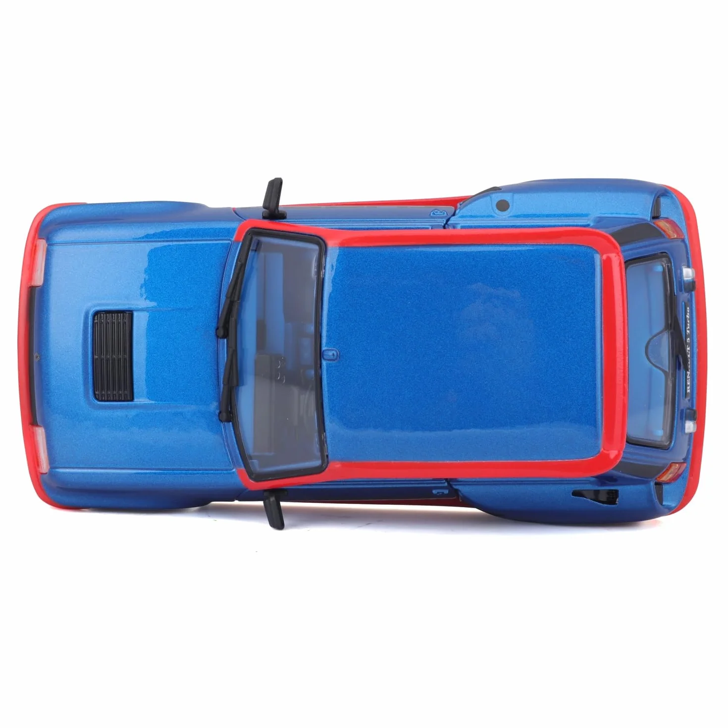 Bburago - Renault 5 Turbo, Samochód Diecast Skala 1:24, Szczegółowa Replika z Otwieranymi Drzwiami, Dostępny w Kolorze Niebieskim i Czerwonym, Licencja Renault, Wiek 3+