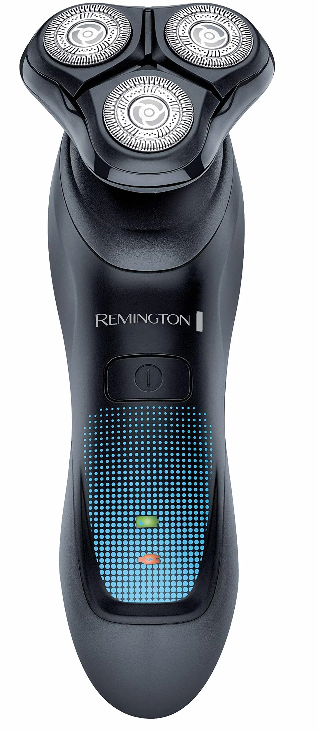 Remington golarka elektryczna, rotacyjna, głowica z jonami srebra, bez podrażnień, wysuwany trymer, golenie na sucho i mokro, bezprzewodowa, podstawka + etui, szara/czarna, HyperFlex Aqua XR1430