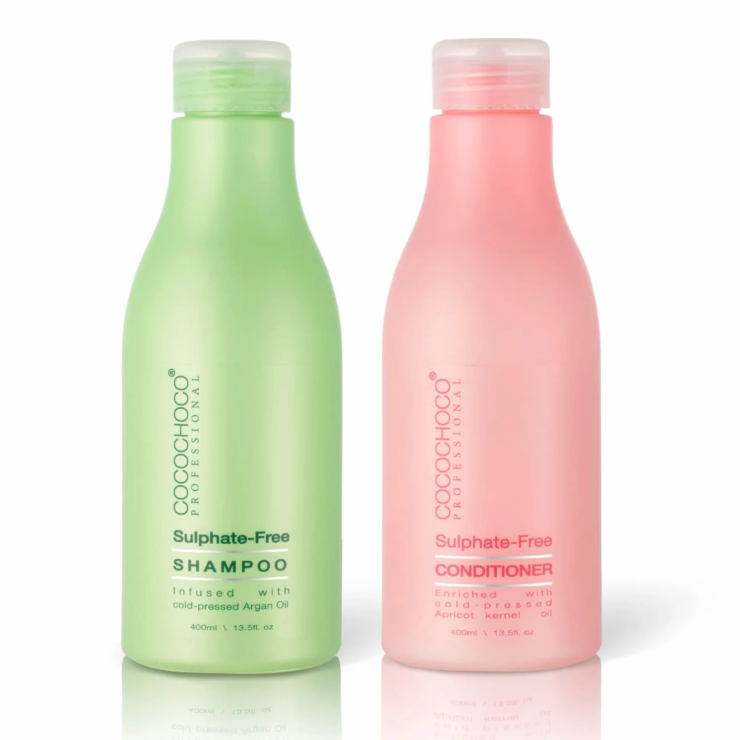 Zestaw COCOCHOCO Professional szampon do pielęgnacji po zabiegu 400 ml i odżywka bezsiarczanowa do włosów 400 ml - Free sulphate