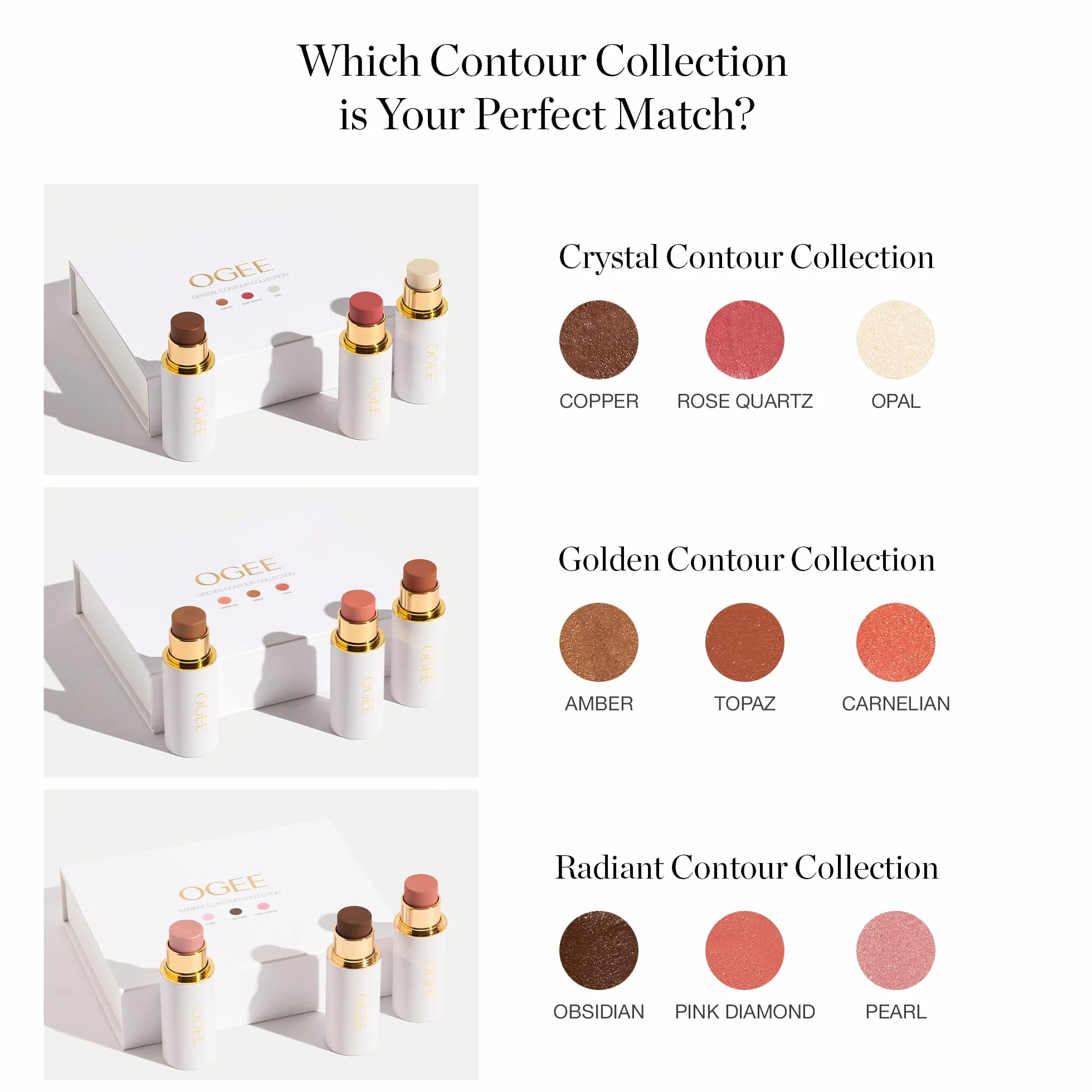Ogee Sculpted Face Stick (COPPER - RADIANT COCOA) Certified Organic Multi-Use Bronzer & Contour Makeup