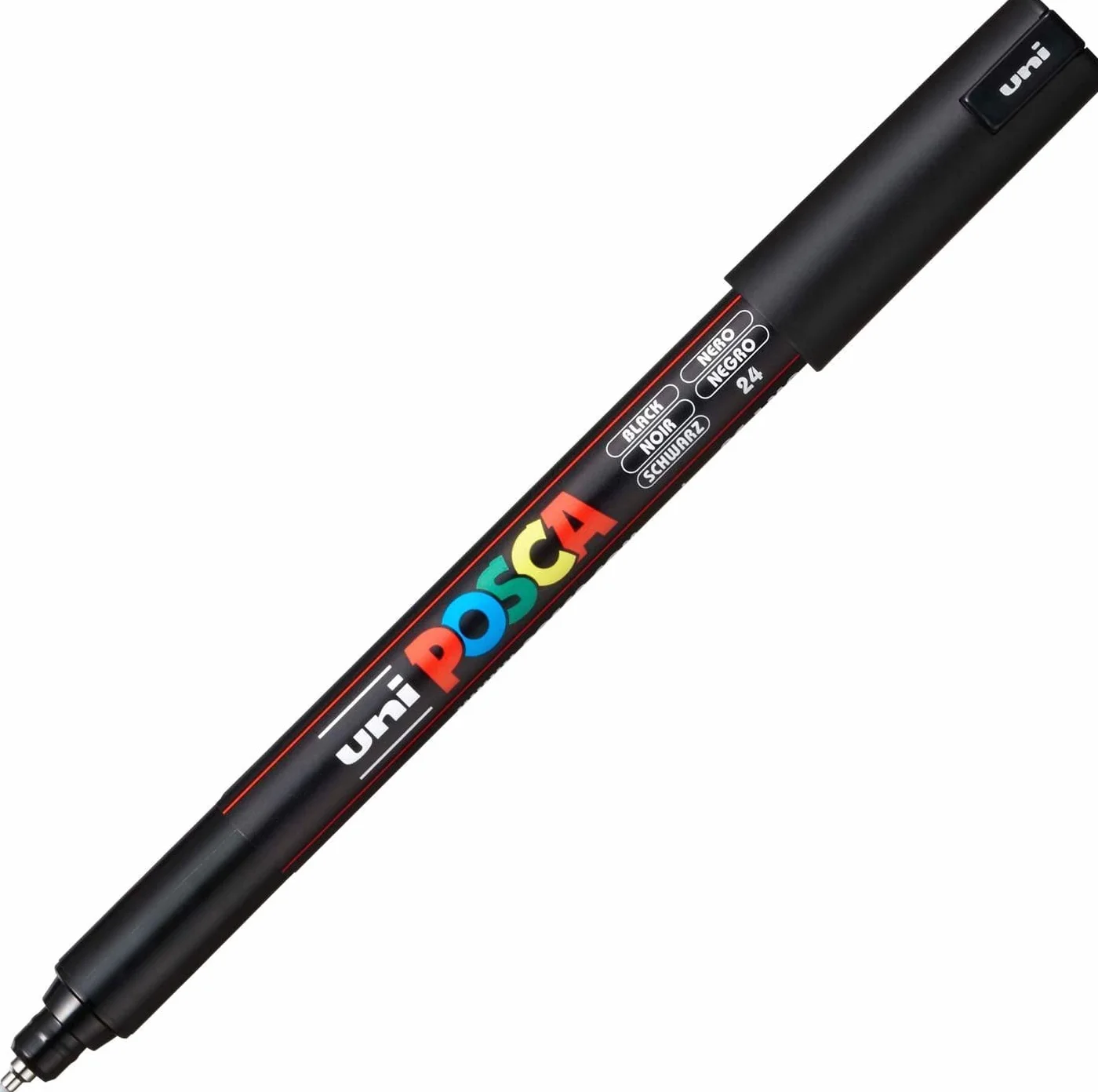 Posca Markery do malowania PC-1MR - stalówka 0,7 mm - czarny atrament - 2 sztuki