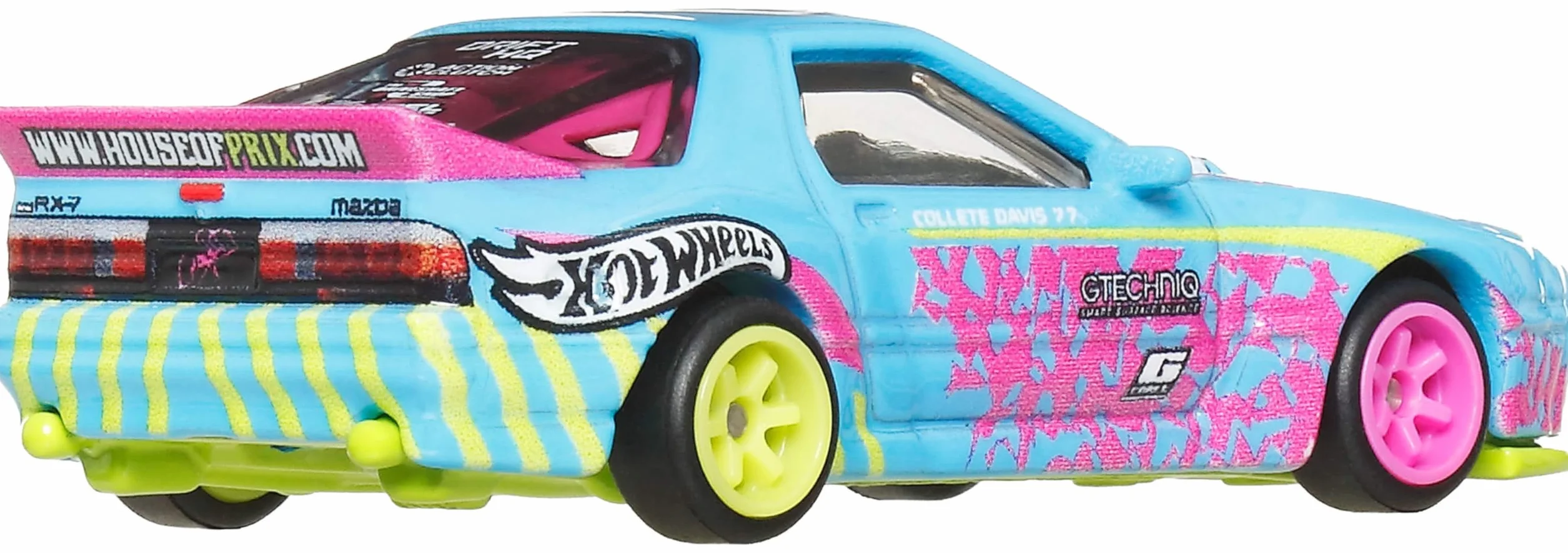 Hot Wheels Premium Car Culture zabawkowy samochód w skali 1:64, odlew ciśnieniowy, Mazda RX7 FC Pandem, sylwetka pojazdu z prawdziwymi oponami Riders
