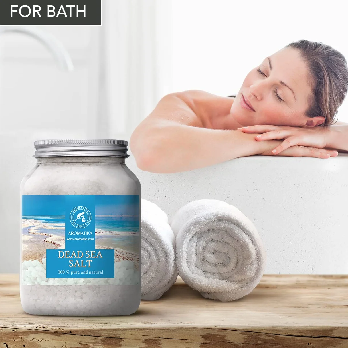 Dead Sea Salt 1000g - 100% Pure and Natural - Dead Sea Salts 1 kg- Best for Good Sleep - Stress Relief - Bath - Beauty - Relaxing - Bath Salts